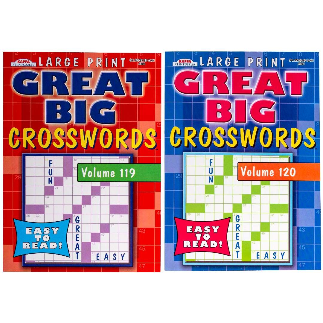 Bulk Crossword Puzzle Books Large Print 83 Pages Wholesale Books
