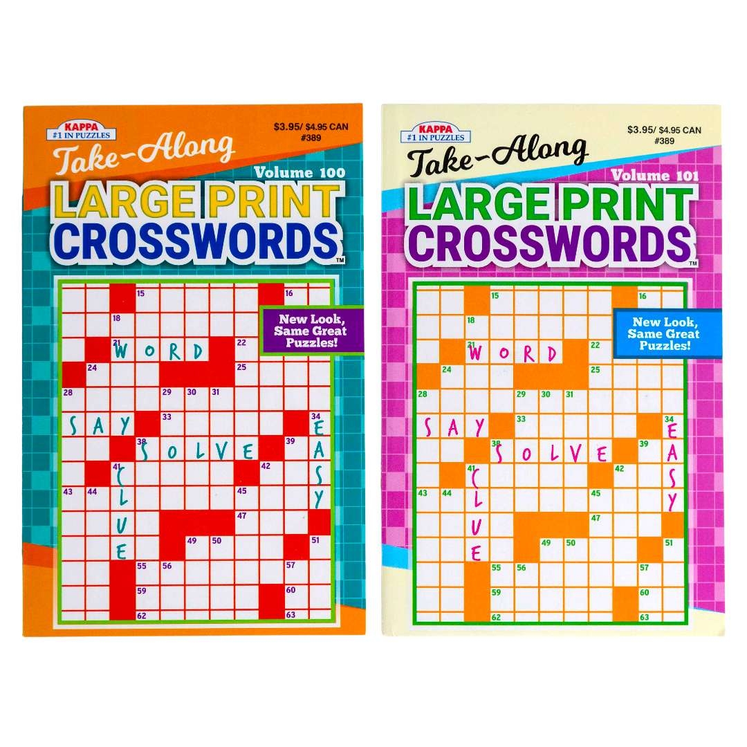 Bulk Puzzle Books Crossword 2 Volumes Wholesale Assorted Books