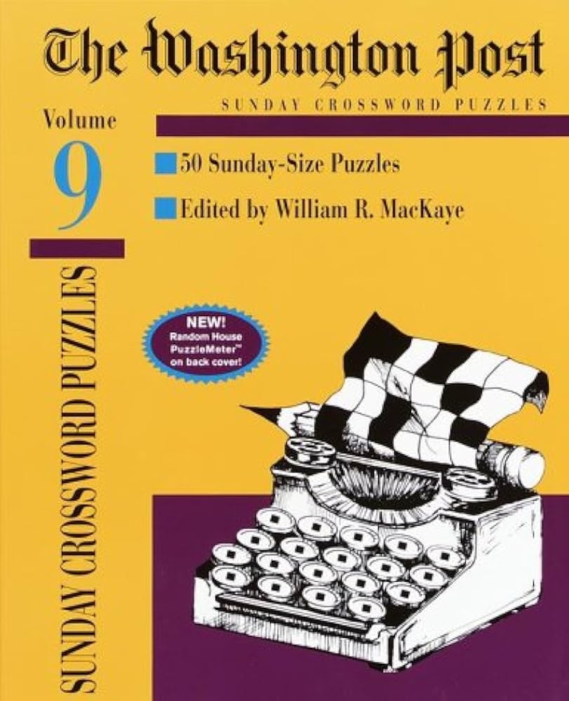 Buy Washington Post Sunday Crossword Puzzles Volume 9 Book Online 