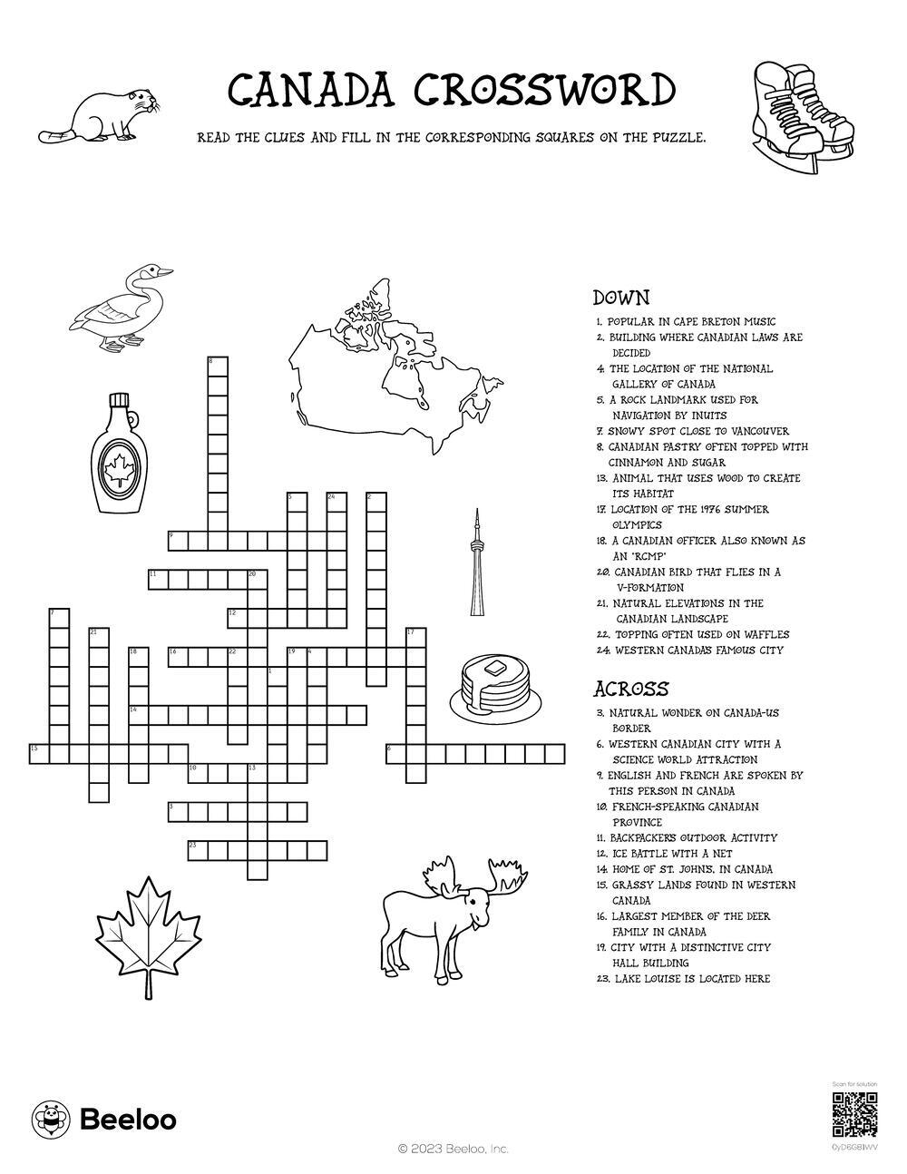 English Crossword Puzzles Printable