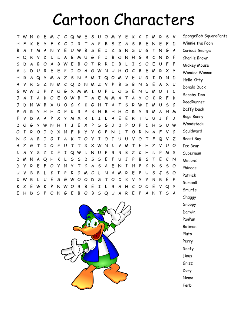Cartoons Crosswords Word Searches Bingo Cards WordMint