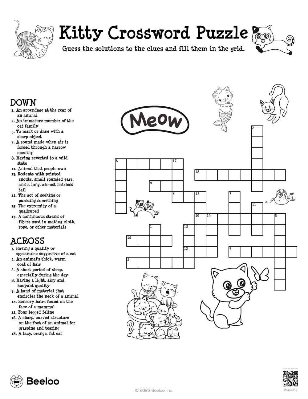 Crossword Puzzles Friends Themed