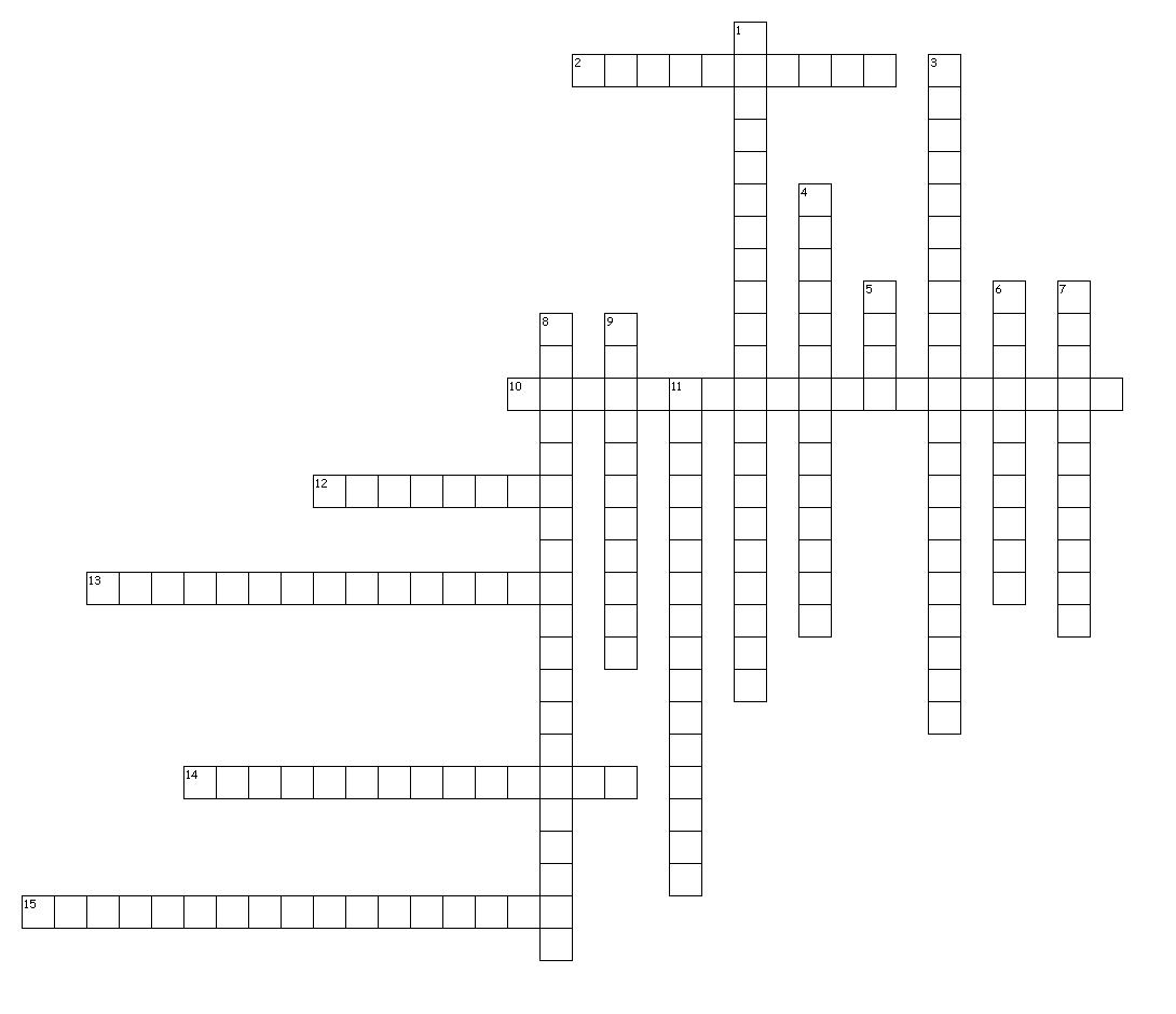 Chemistry Crossword Puzzle Answers