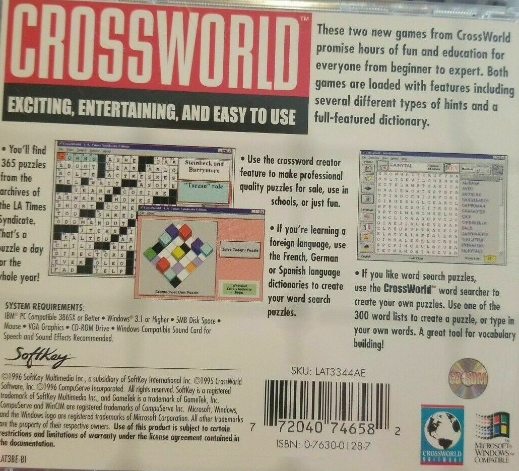 Chicago Tribune Los Angeles Times Crossword Collection CD BRAND NEW 37 EBay