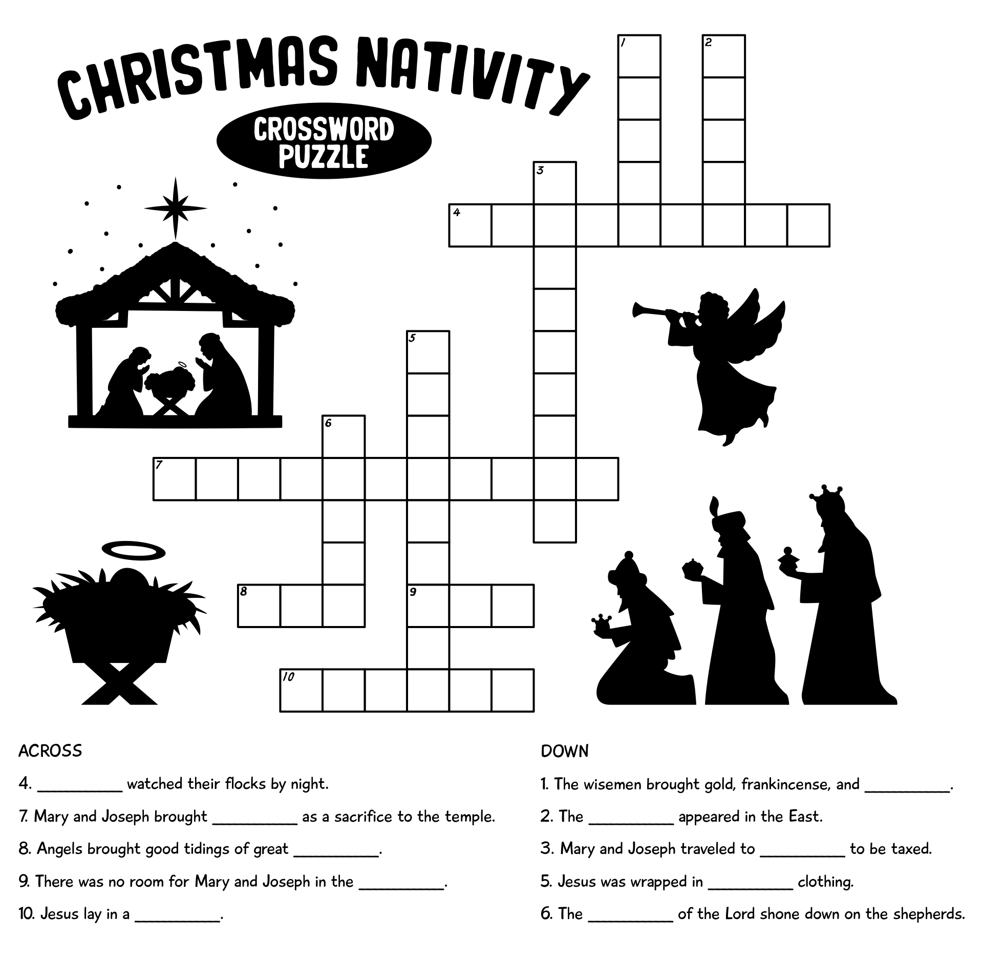 Christian Crossword Puzzles 10 Free PDF Printables Printablee