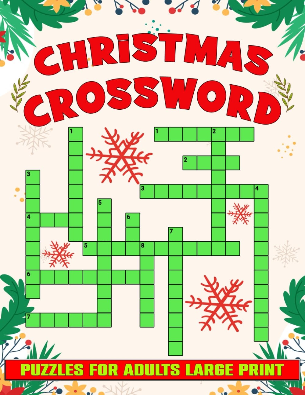 Christmas Crossword Puzzles For Adults Large Print Challenging Christmas Crossword Puzzles With Solutions Designed To Keep Seniors Puzzlers Brains Sharp Rankin Jerry P 9798866131723 Amazon Books
