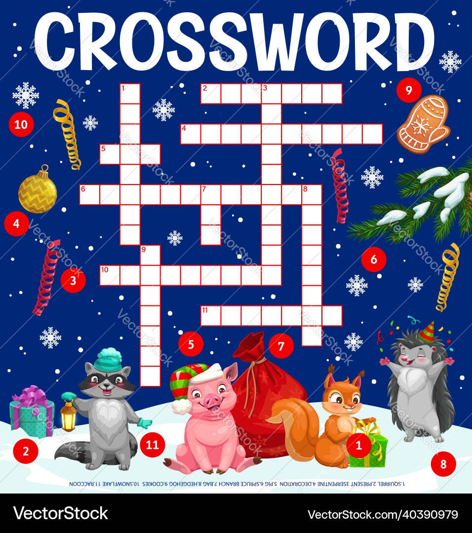 Christmas Crosswords Printable