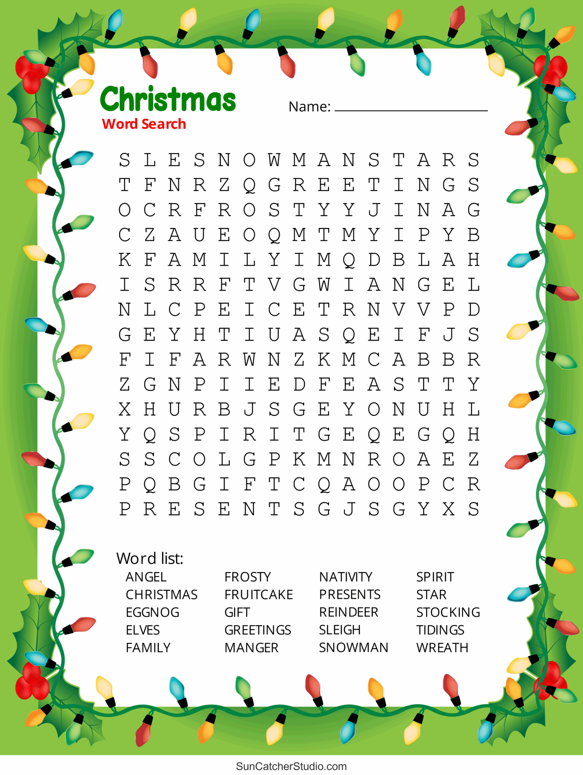 Free Printable Christmas Crosswords Puzzles
