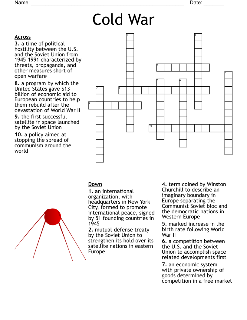 Crossword Puzzle Cold War