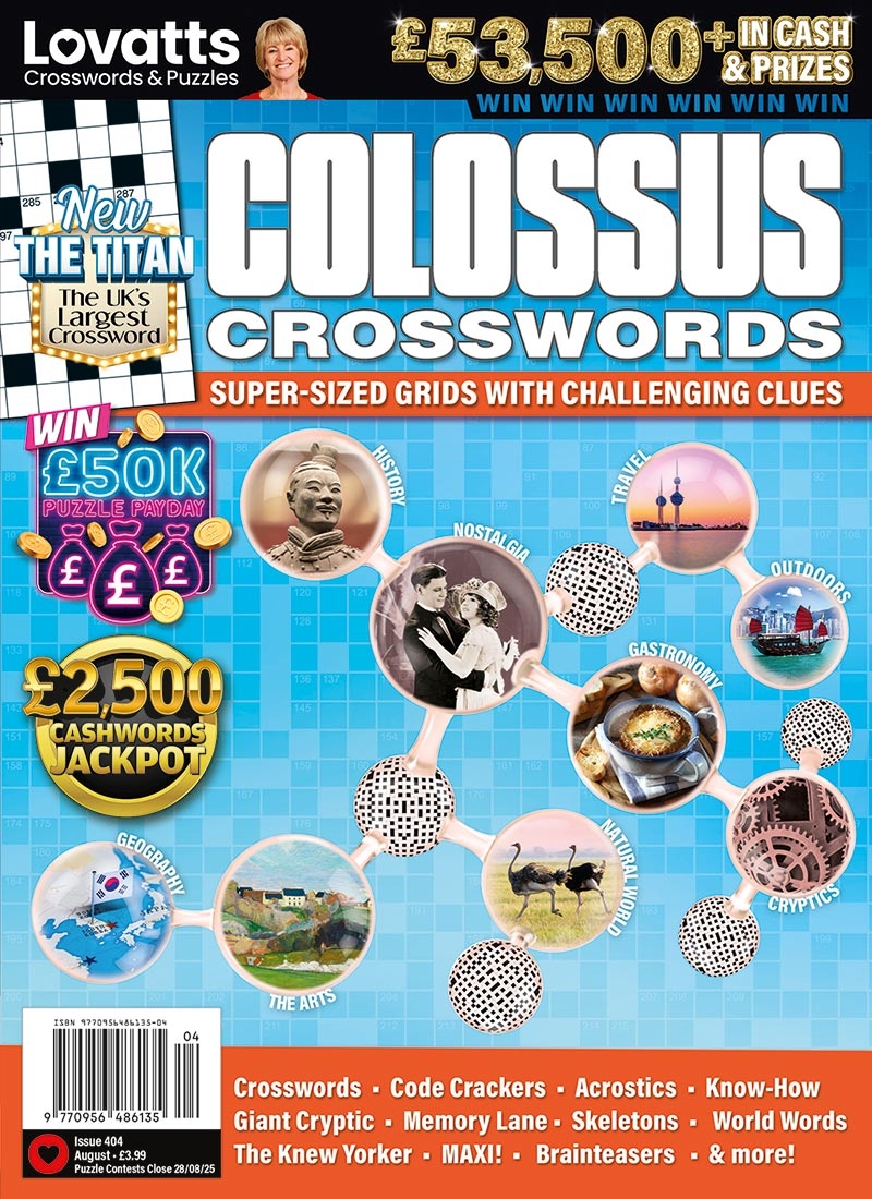 Colossus Crosswords Magazine UK Lovatts Crossword Puzzles Games Trivia