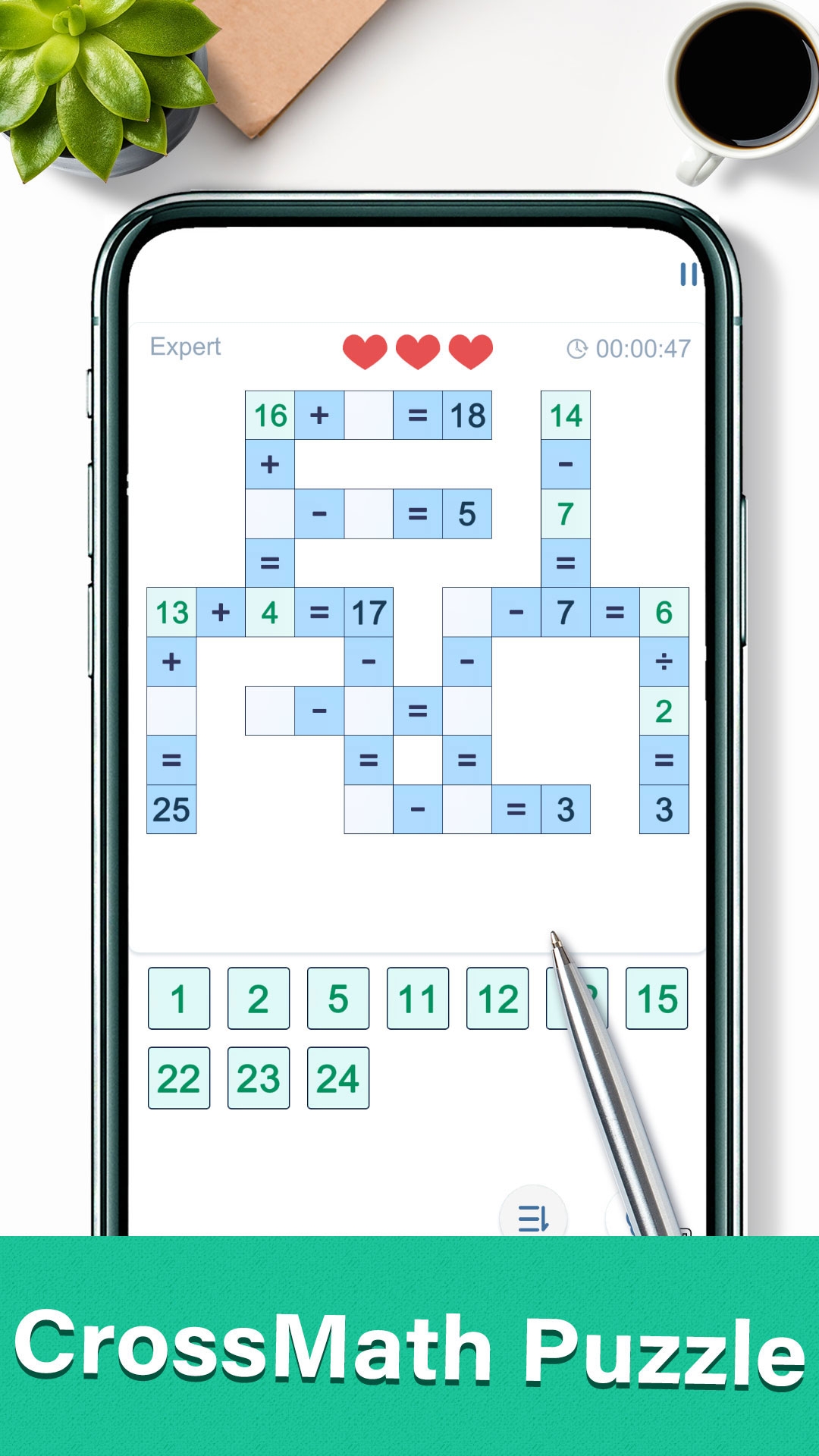 CrossMaths Number Puzzle Game App On Amazon Appstore