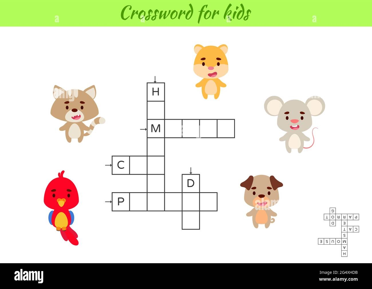 Crossword For Kids Printable
