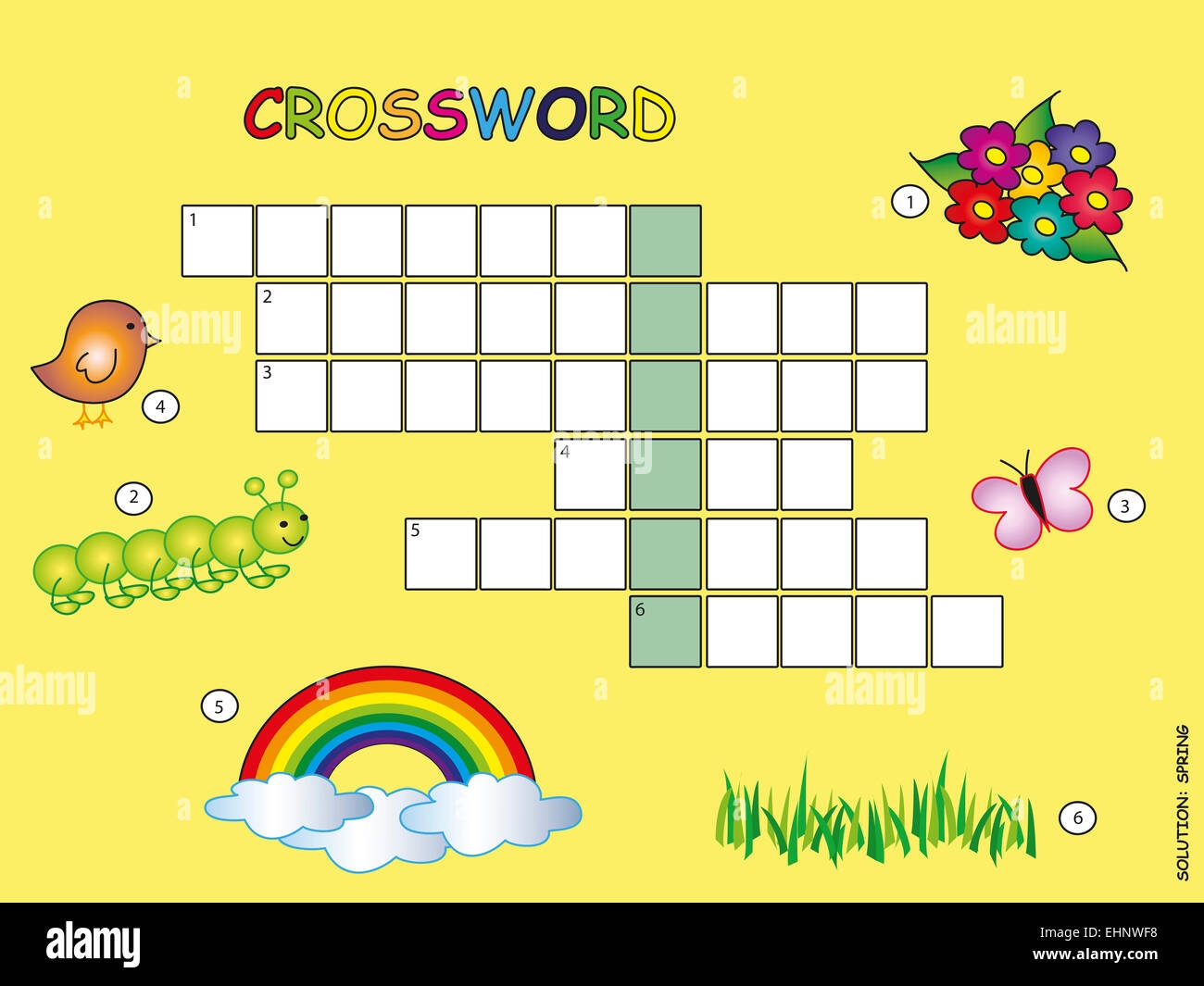Spring Crossword Puzzle Printable