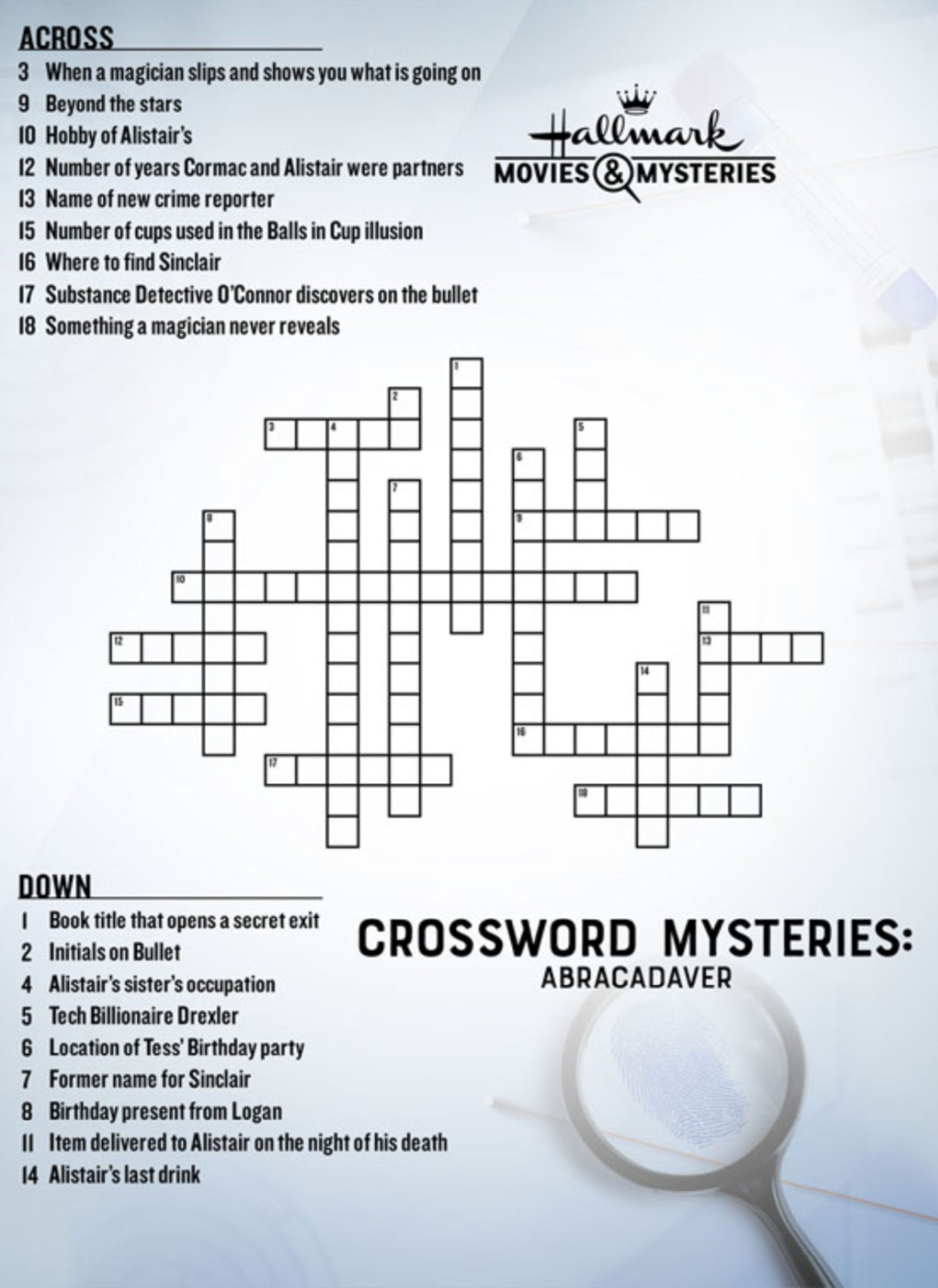 Crossword Puzzle Mysteries Cast