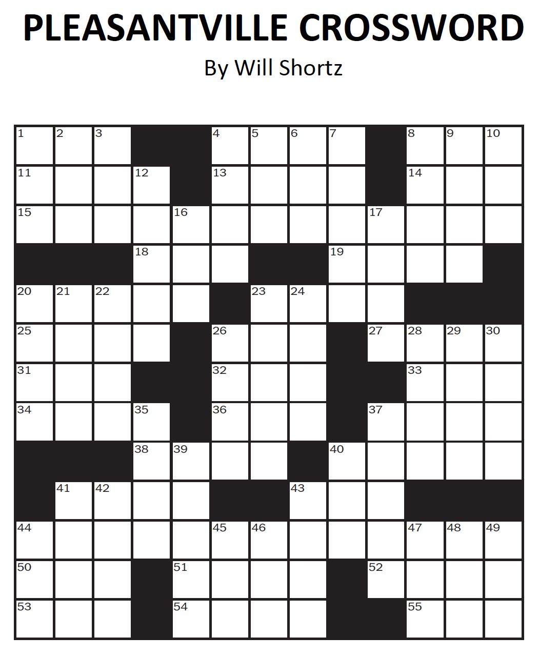 Fill In Crossword Puzzles Free