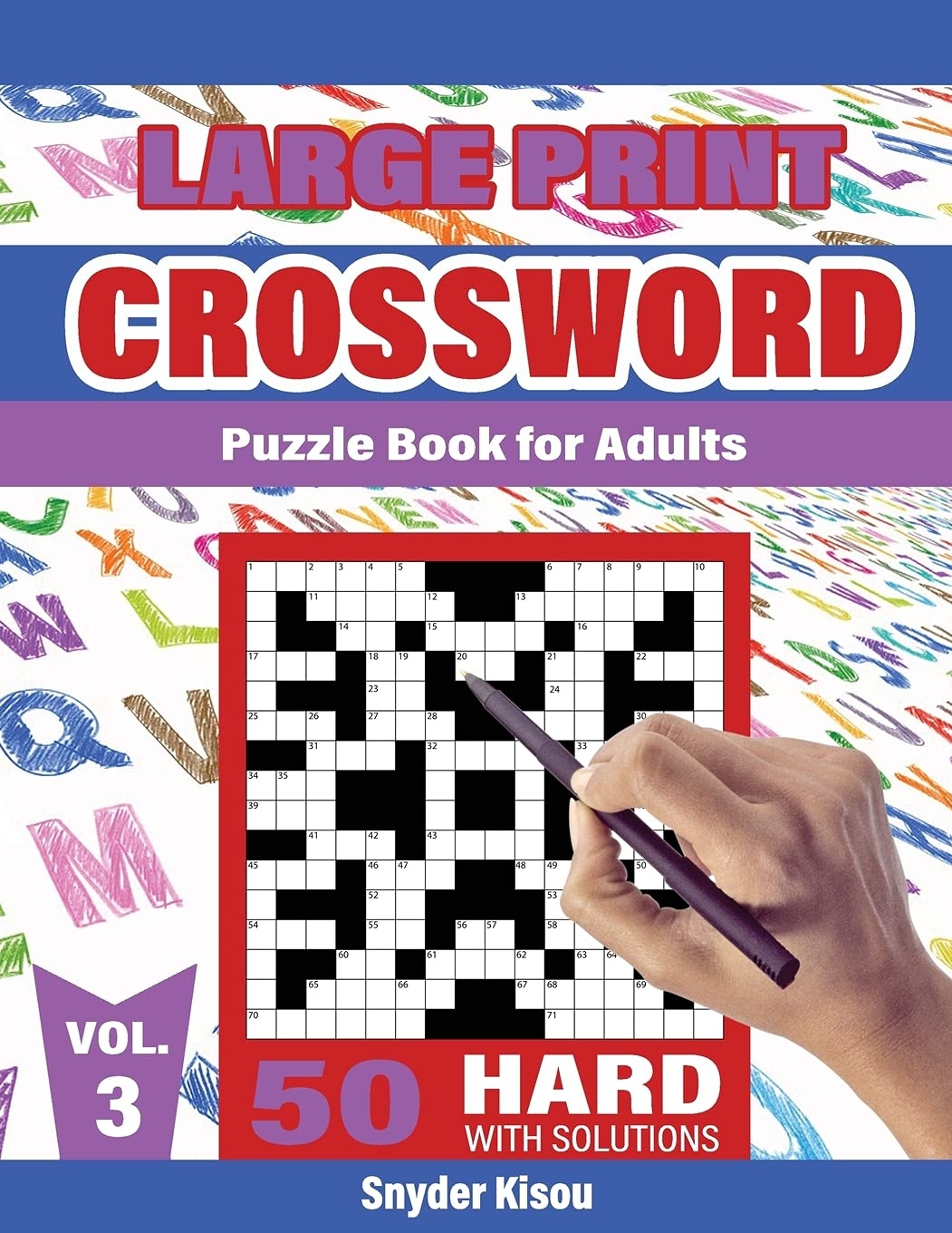 Crossword Puzzle Book For Adult Volume 3 Large Print 50 Hard Puzzles Book Crosswords Activity With Solutions Unknown Author 9781914942990 Amazon Books