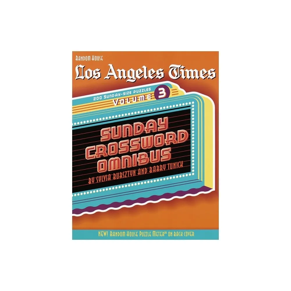 Crossword Puzzle Book Lot LA Times Random House Puzzles Games Los Angeles Times Sunday Crossword