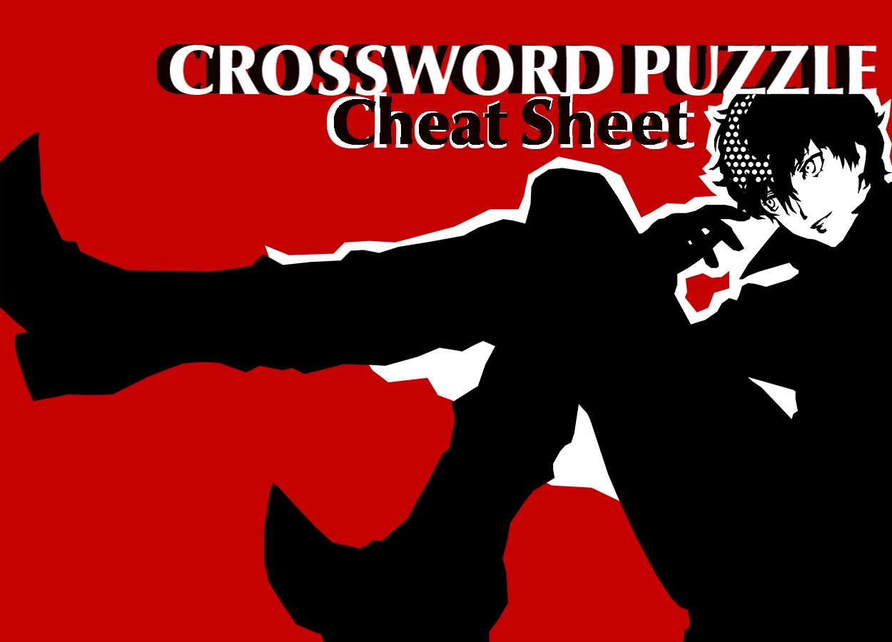 Crossword Puzzle Cheat Sheet Persona 5 Royal PC Mods 