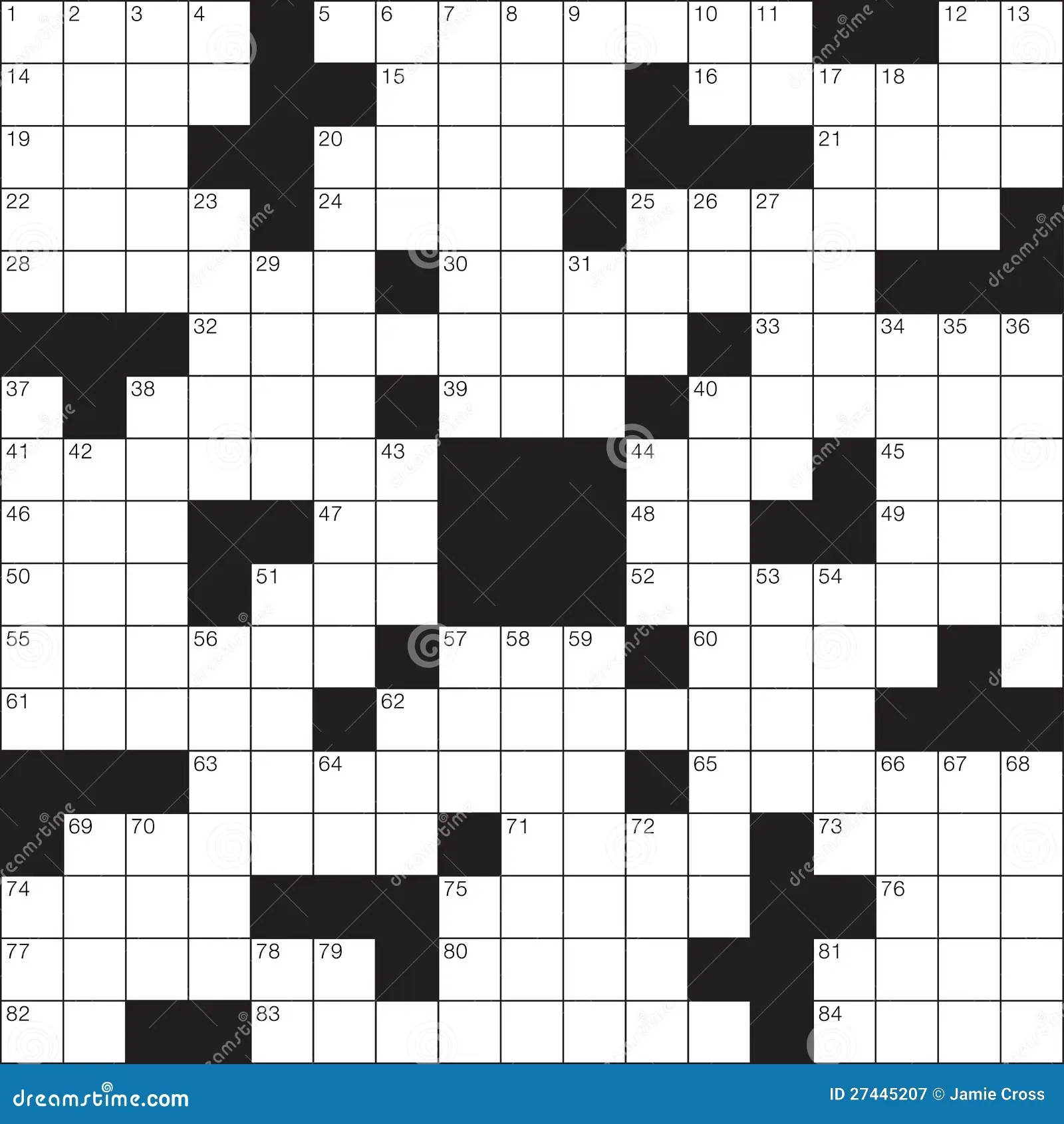 Crossword Puzzle Stock Vector Illustration Of Education 27445207