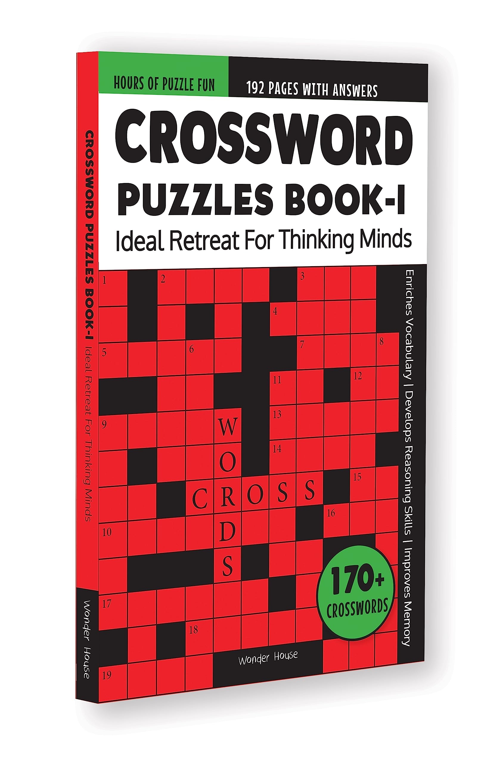 Crossword Puzzles Book 1 170 Engaging Crossword Puzzles 2000 Words Vocabulary For Building Puzzles With Answer Sheets Boosts Cognitive Skills 