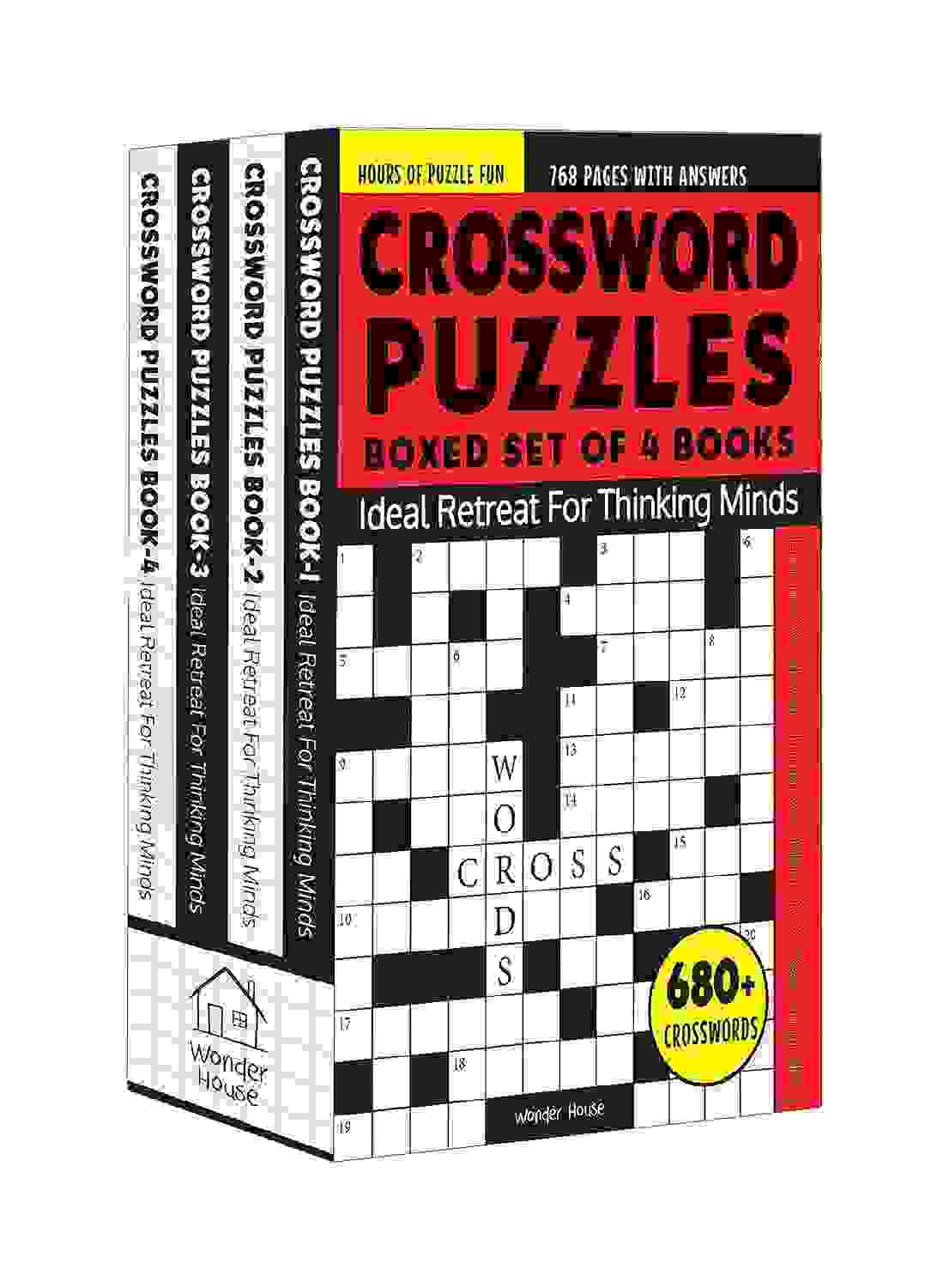 Crossword Puzzles Boxed Set 4 Books 