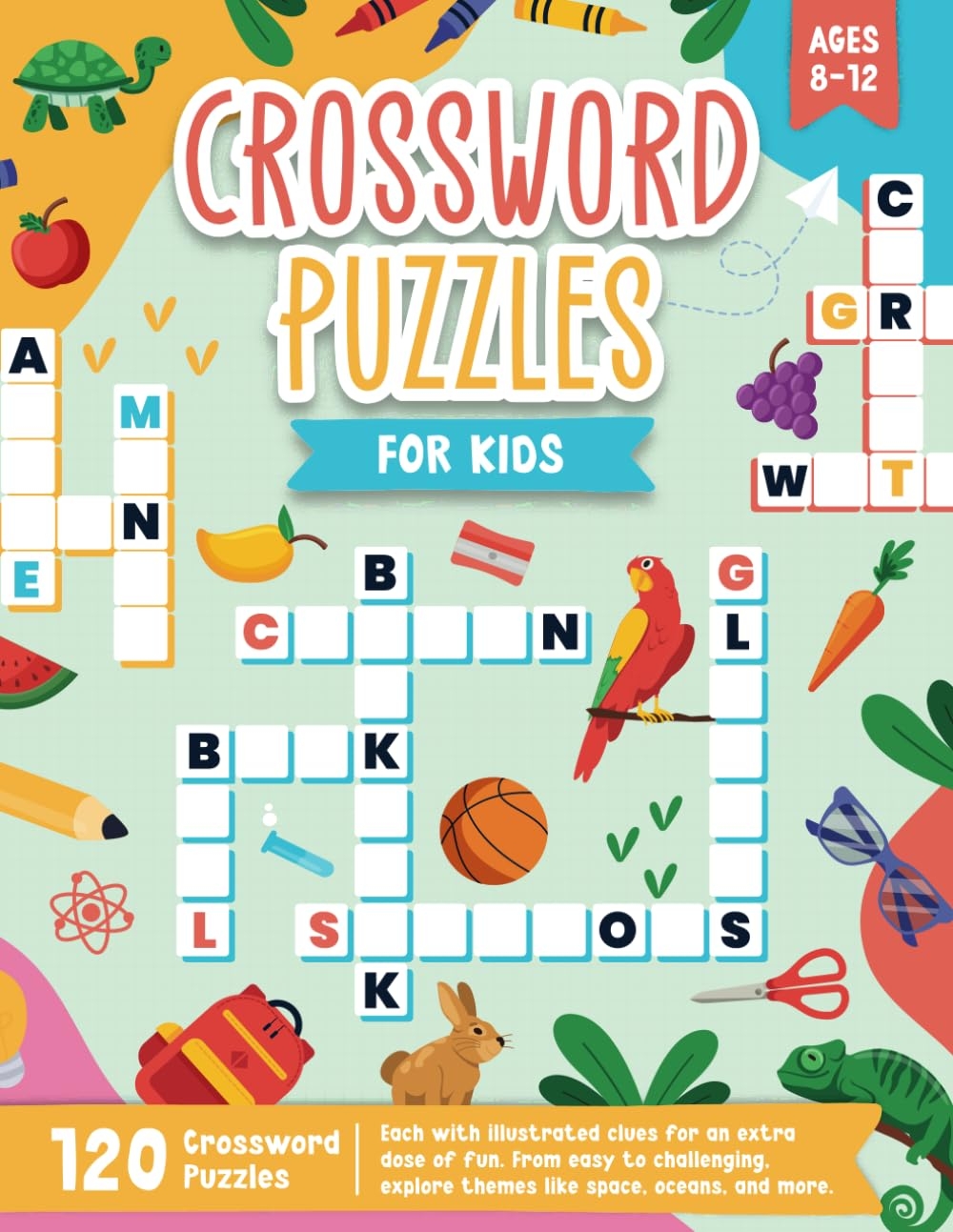 Crossword Puzzles For Kids Aged 8 12 Adventures In Words Wrenn Emily B 9798879166255 Amazon Books
