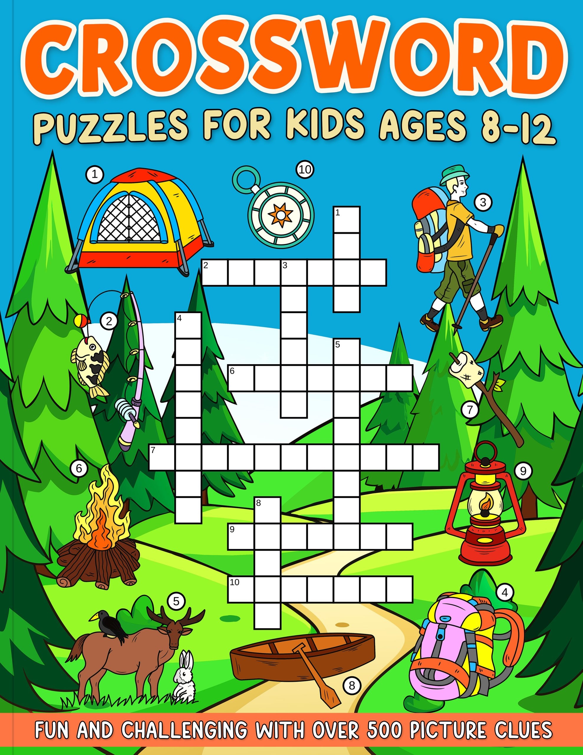 Crossword Puzzles For Kids Ages 8 12 CHILL COLORS PUBLISHING