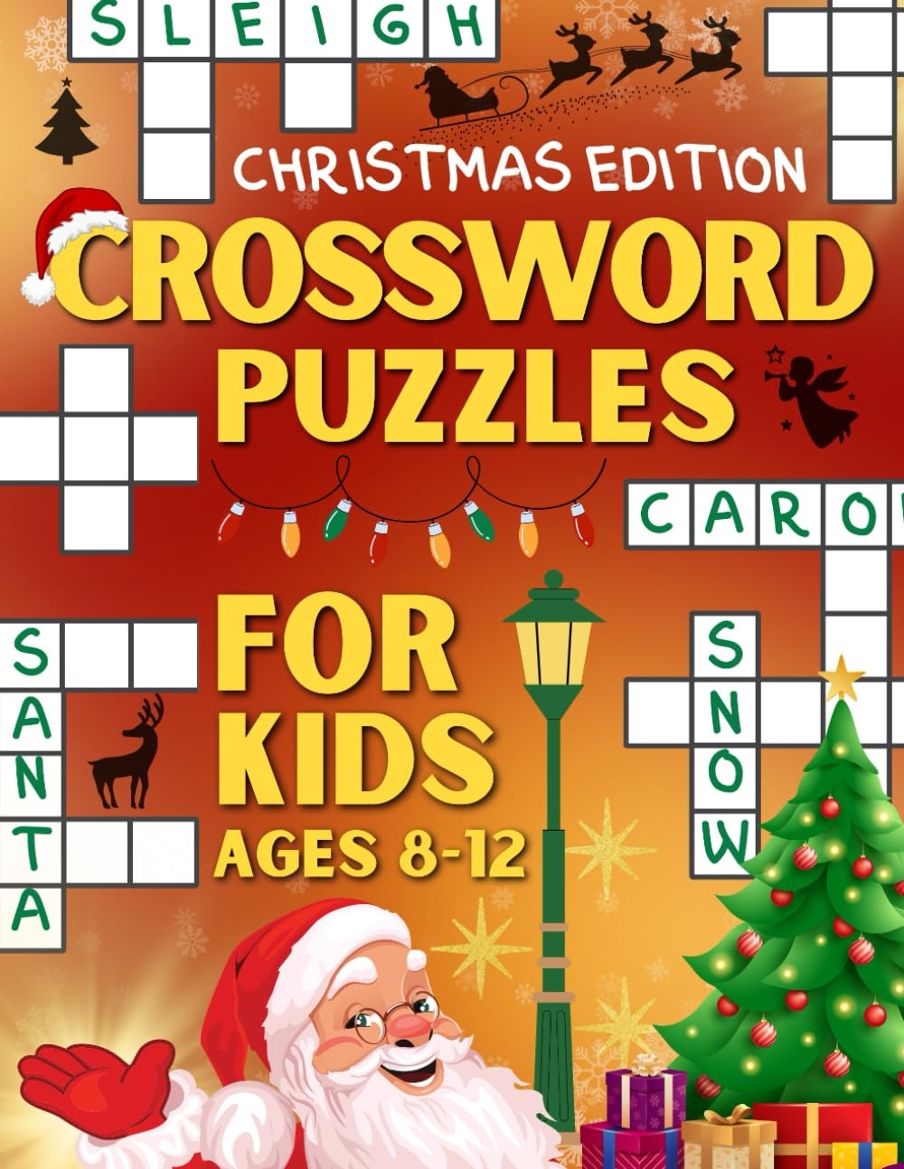 Crossword Puzzles For Kids Ages 8 To 12 100 Challenging Crossword Puzzles For Kids Christmas Edition Large Print Publishing Maky 9798868286650 Amazon Books