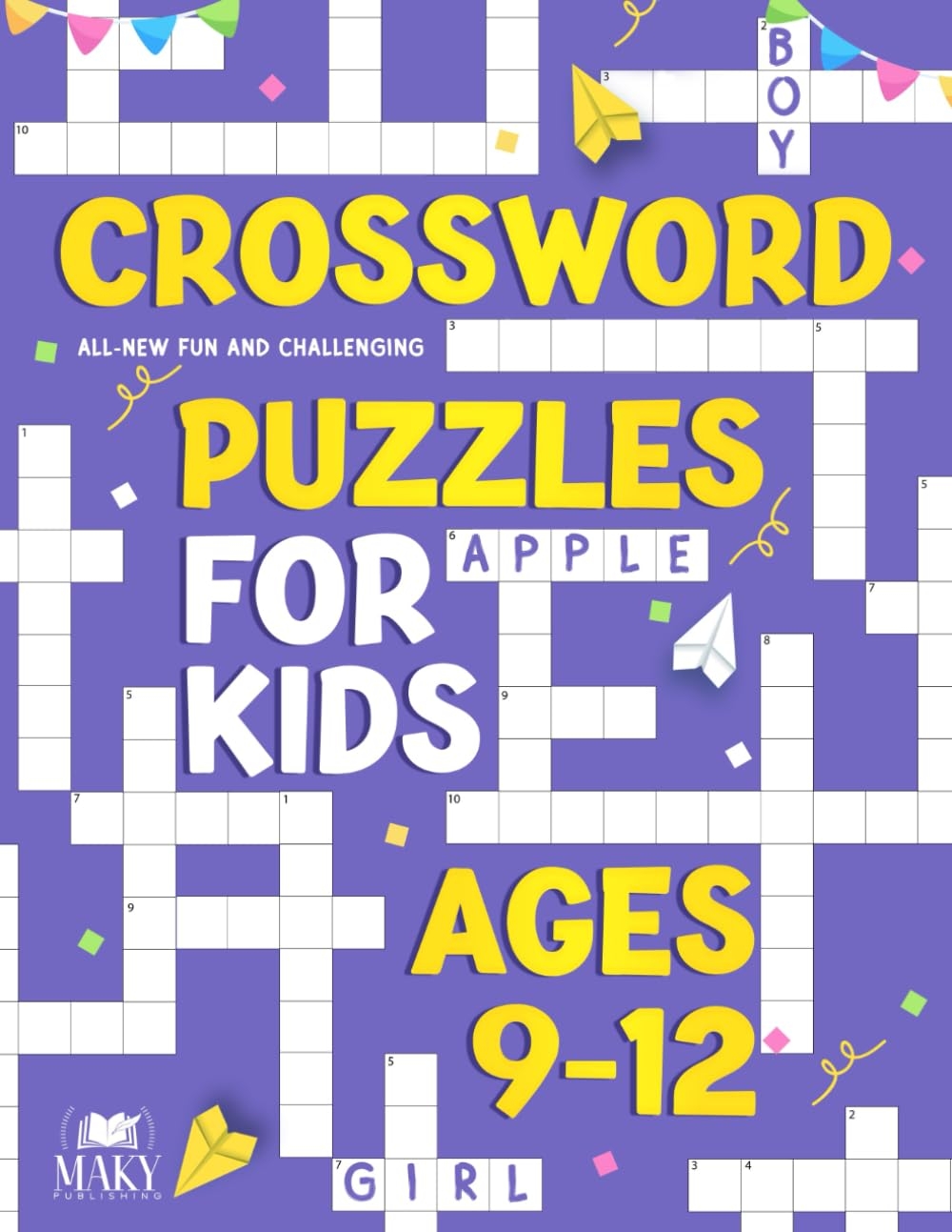 Crossword Puzzles For Kids Ages 9 To 12 All New Fun And Challenging Crossword Puzzles For Kids Publishing Maky 9798395688866 Amazon Books