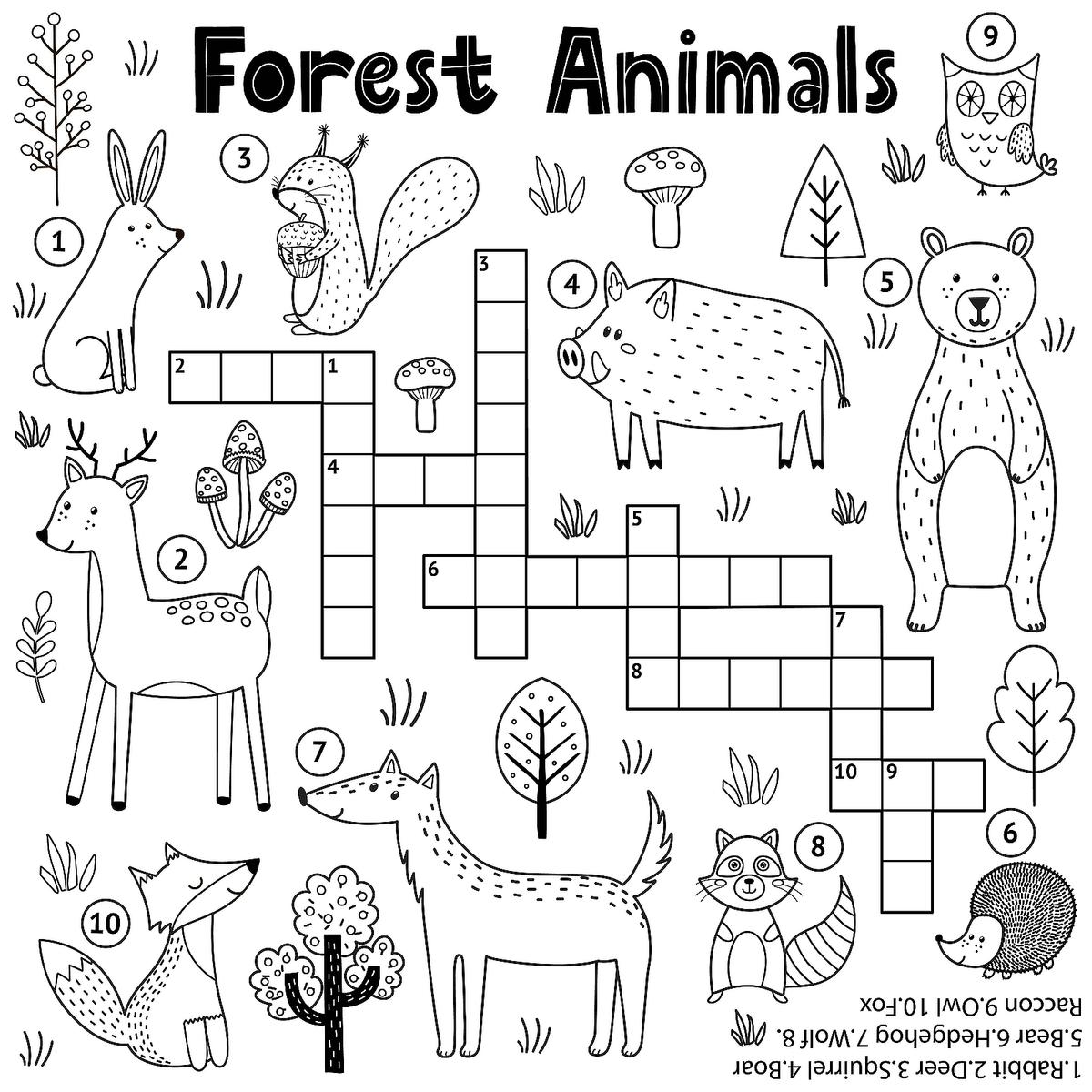 Crossword Puzzles For Kids Pdf