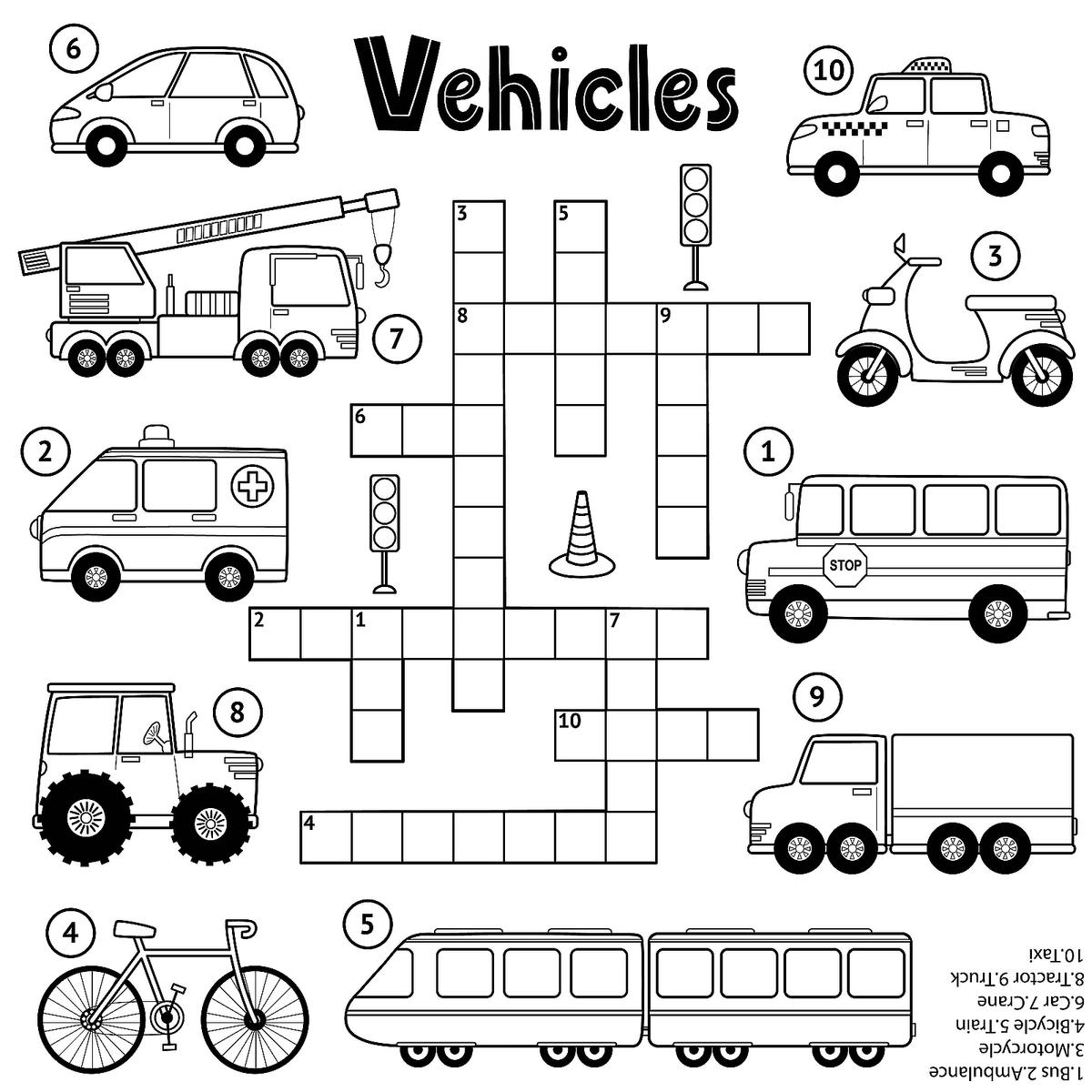 Printable Crossword Puzzles For Kids Age 7