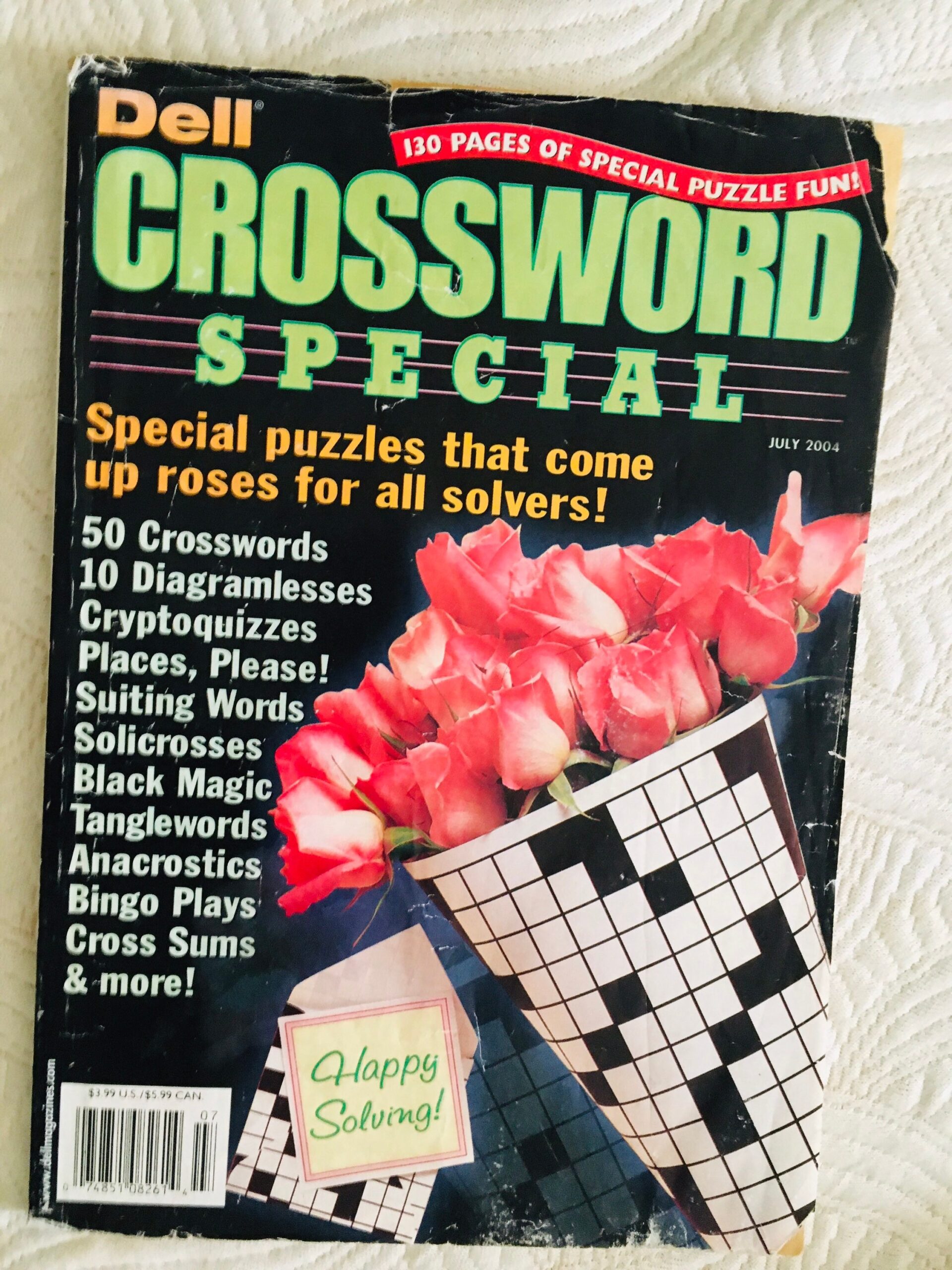 Crossword Special Dell July 2004 Puzzles Cryptograms Figgerits Laddergrams Quotation Bible Cryptic Add A Fraction Word Graph U0026 Others Etsy