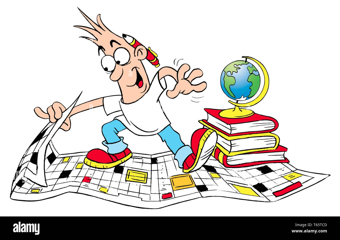 Crosswords Cartoon Hi res Stock Photography And Images Alamy