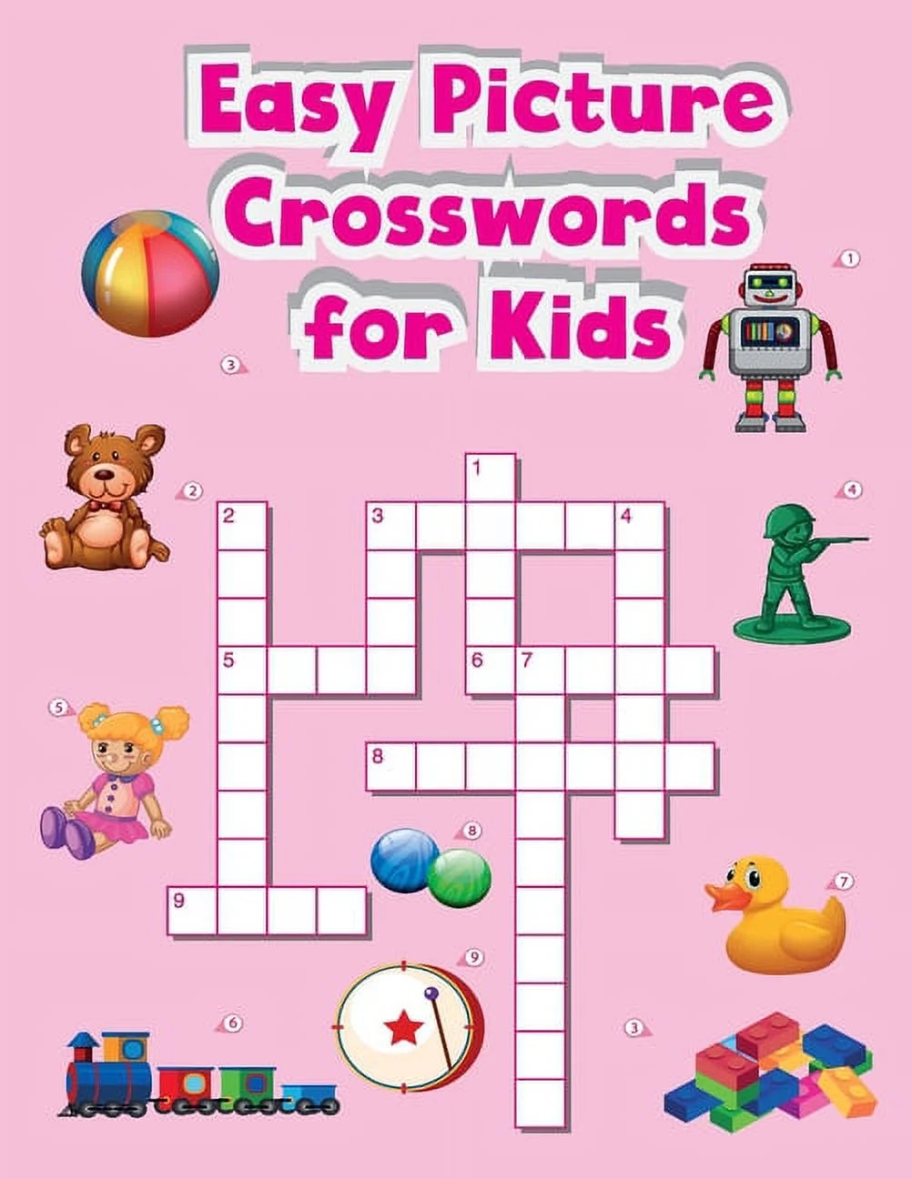 Crosswords Easy Picture Crosswords For Kids Crosswords For Kids Age 3 5 Series 1 Paperback 
