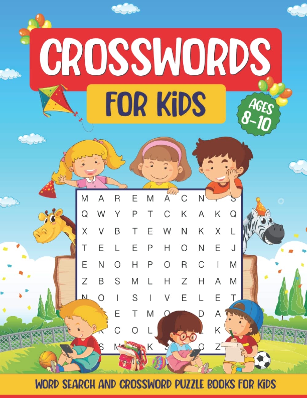 Crosswords For Kids 8 10 Word Search And Crossword Puzzle Books For Kids Tilly Blythe 9798359452212 Amazon Books