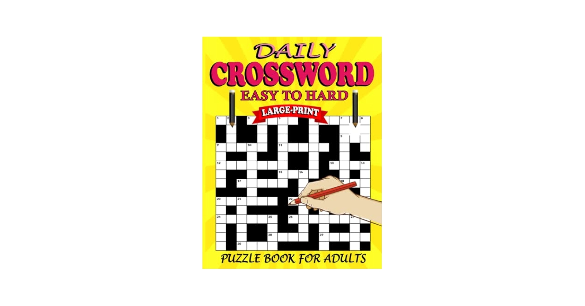 Daily Crossword Easy To Hard Large Print Puzzle Book For Adults Easy Crossword Puzzles Book For Adults Seniors Men And Women With Solution K Chappell Phyllis 9798840187791 Amazon Books