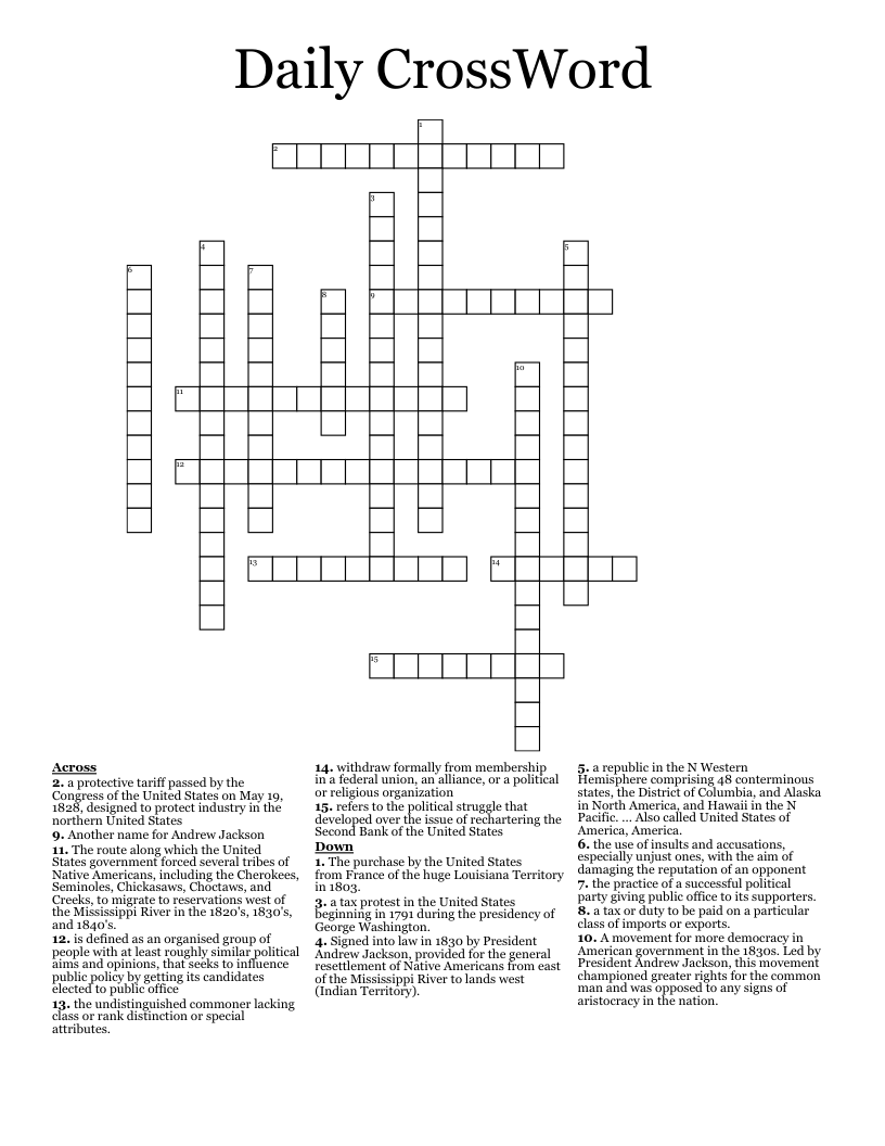 Daily CrossWord WordMint