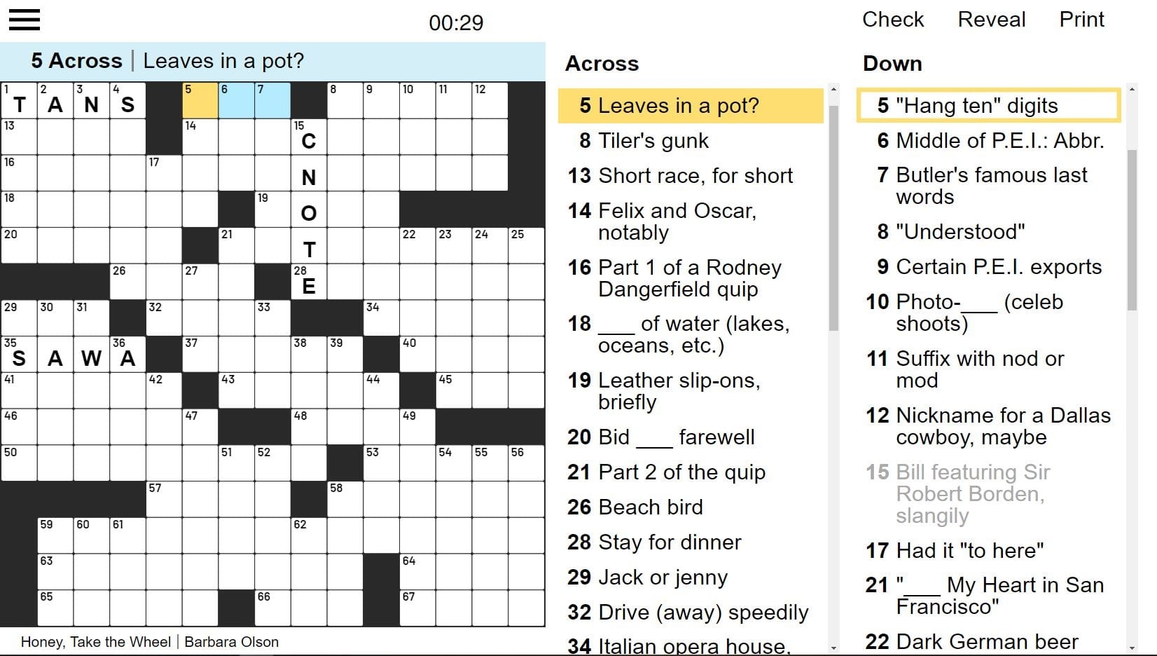 Daily Themed Crossword Puzzles To Play Anytime