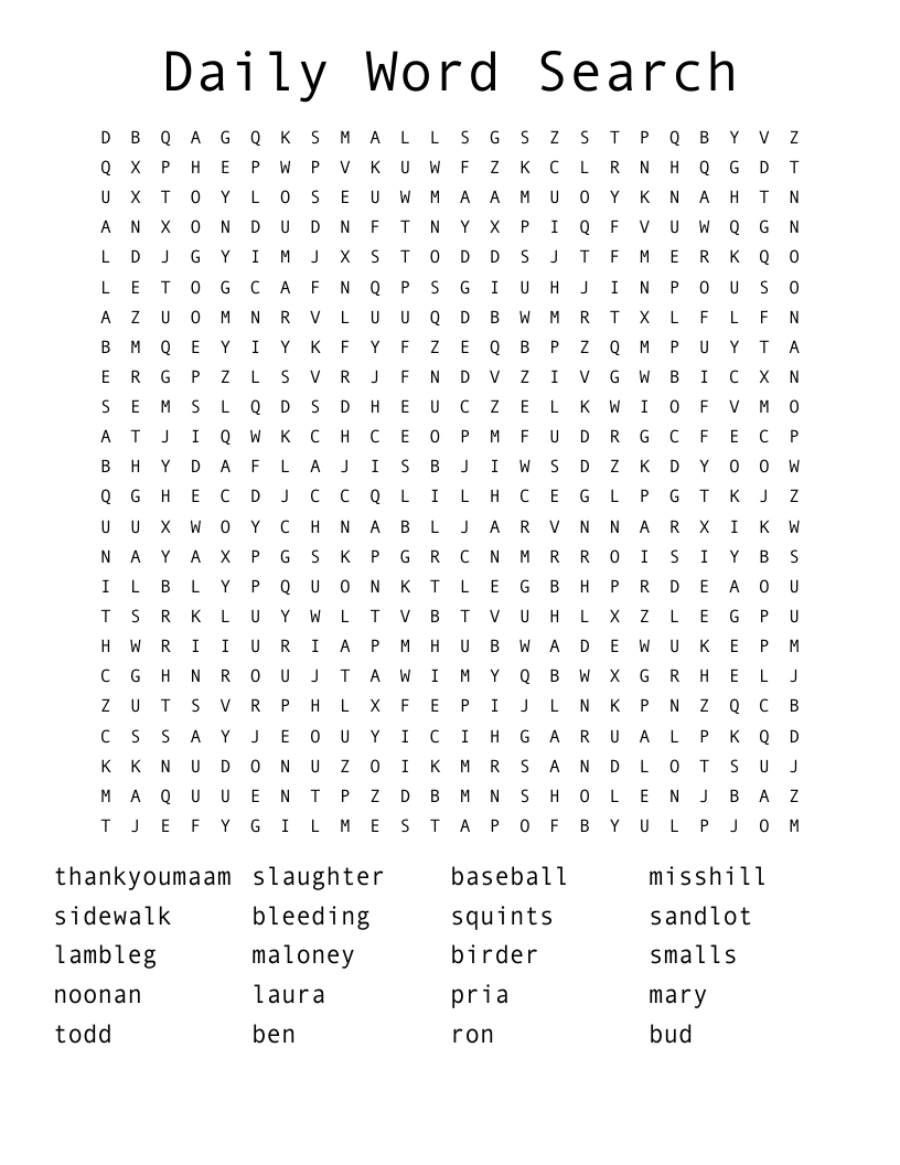 Daily Word Search WordMint