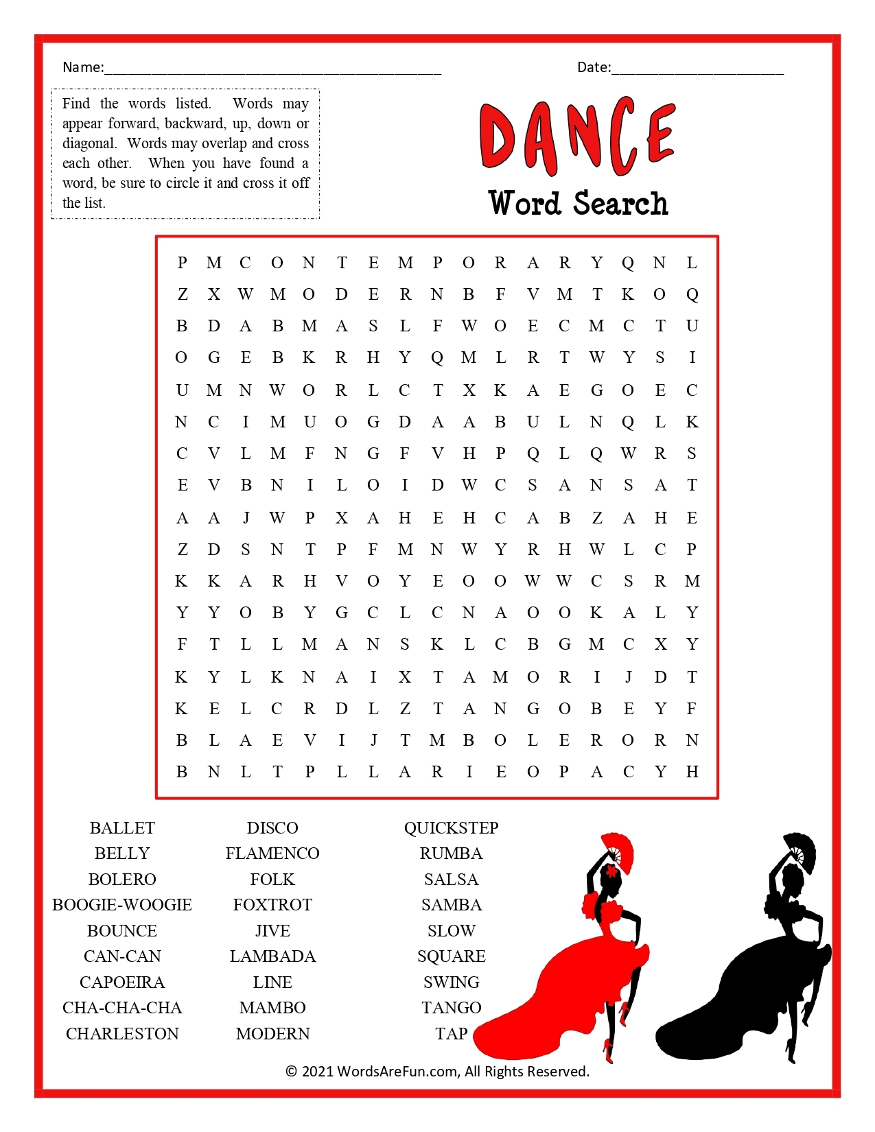 Crossword Puzzle Word Search