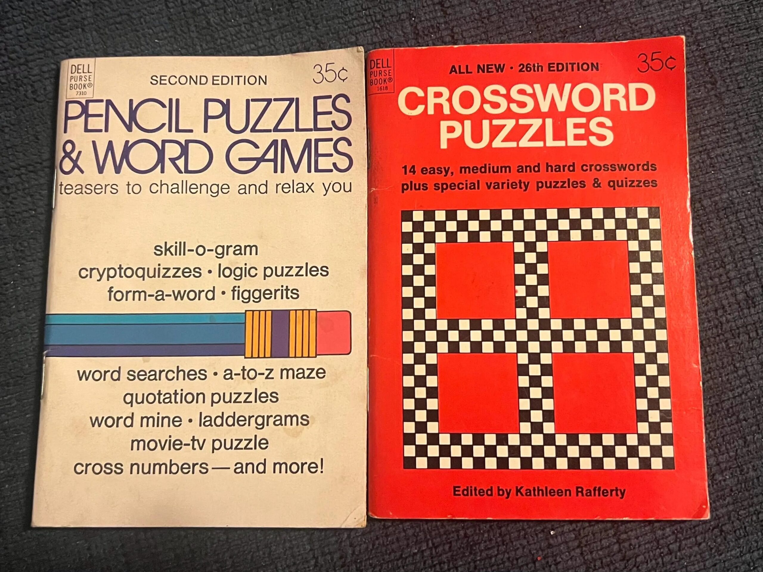 Dell Crossword Puzzles And Pencil Puzzles U0026 Word Games 1973 Etsy