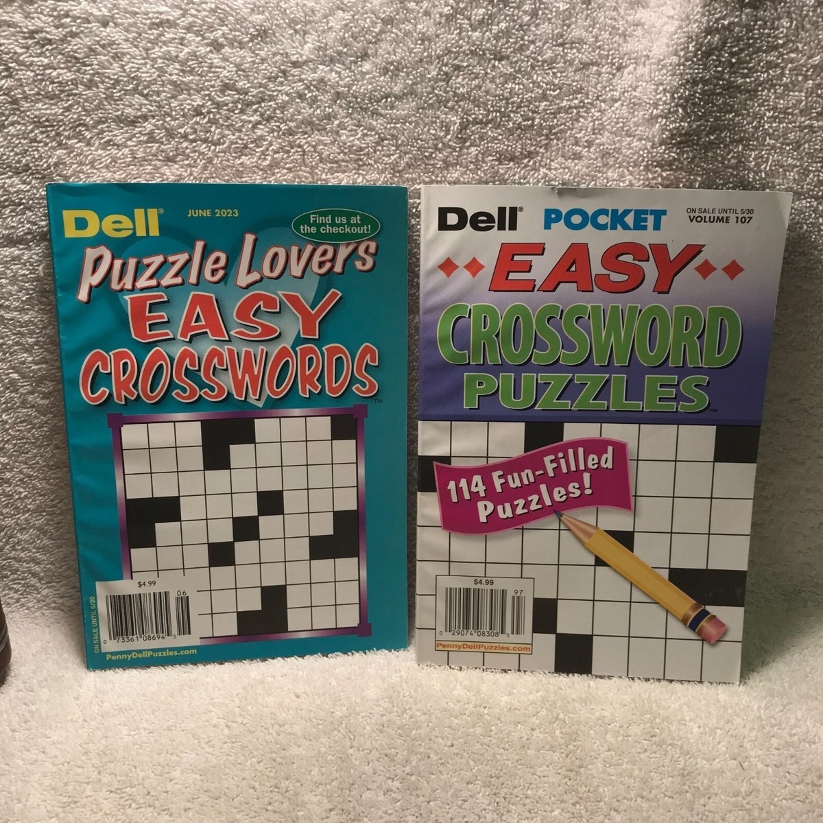 Dell Penny Press Easy Fun Quick Pocket Crosswords Puzzle Books For Sale Online EBay