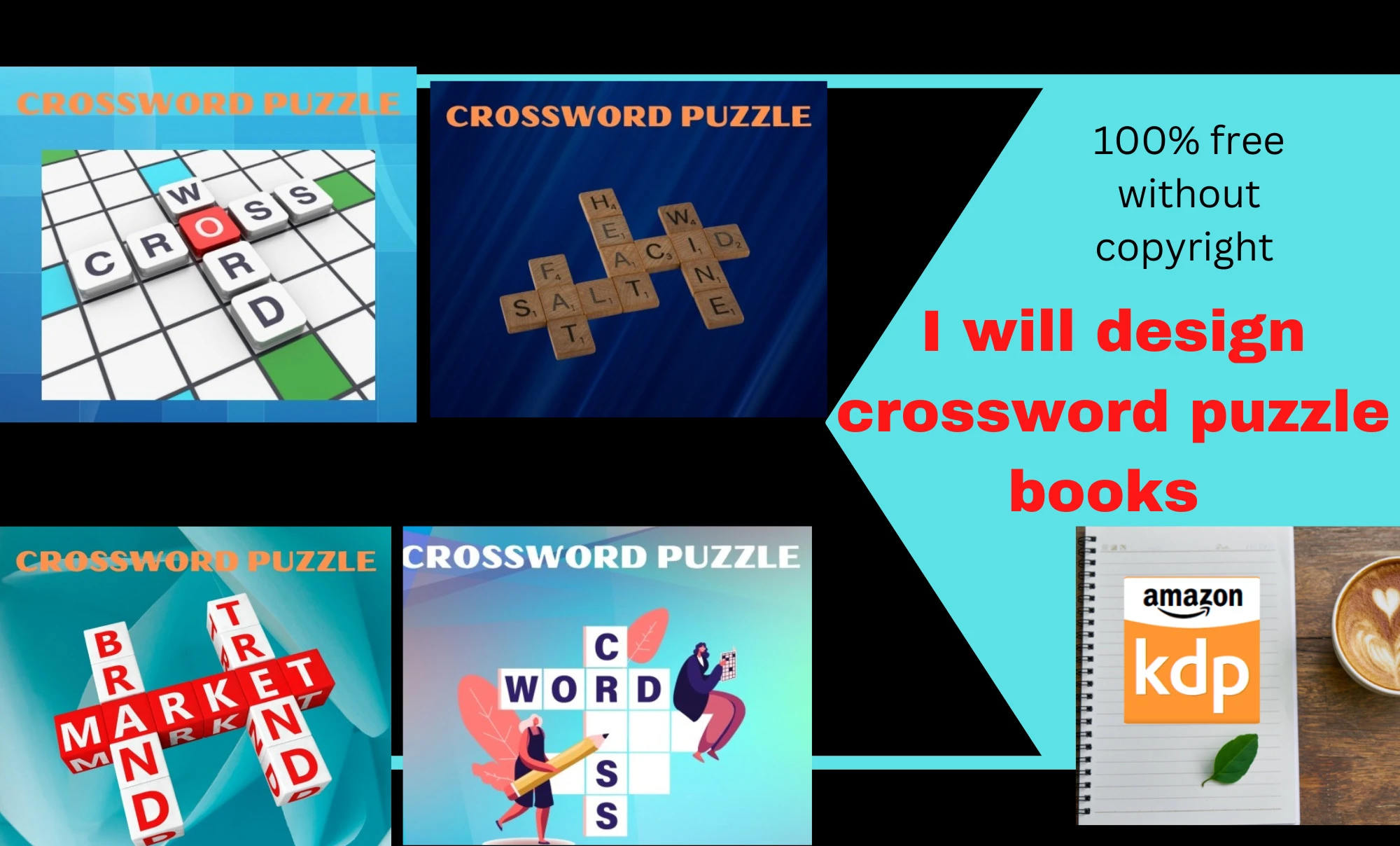 Design Unique Crossword Puzzle And Crossword Puzzle For Amazon Kindle Kdp By Dilawarkhar Fiverr