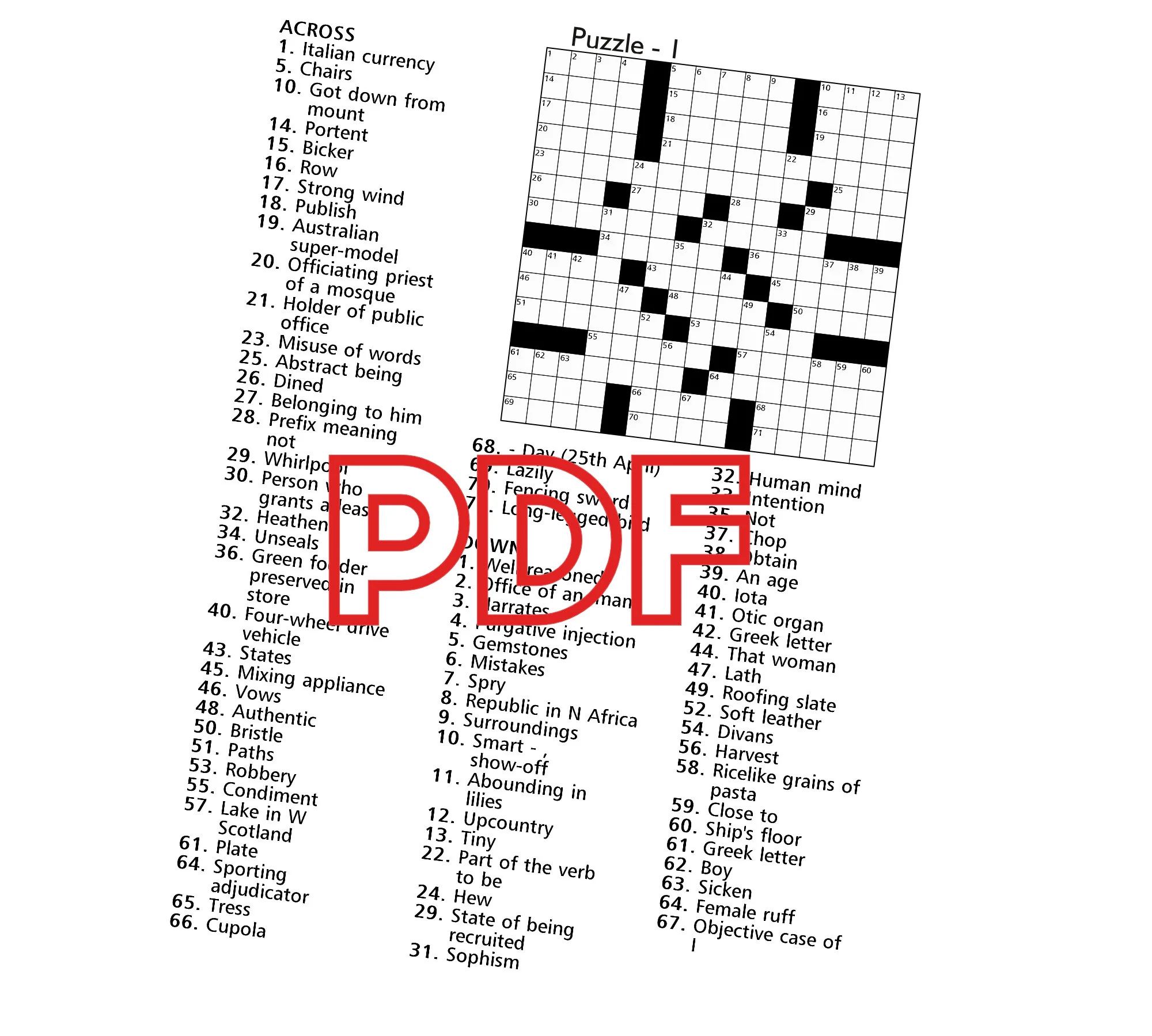 Digital Download 100 Printable Crossword Puzzles For Adults Fun Activities Book For Seniors Large Print Easy To Read Games With Solutions Etsy