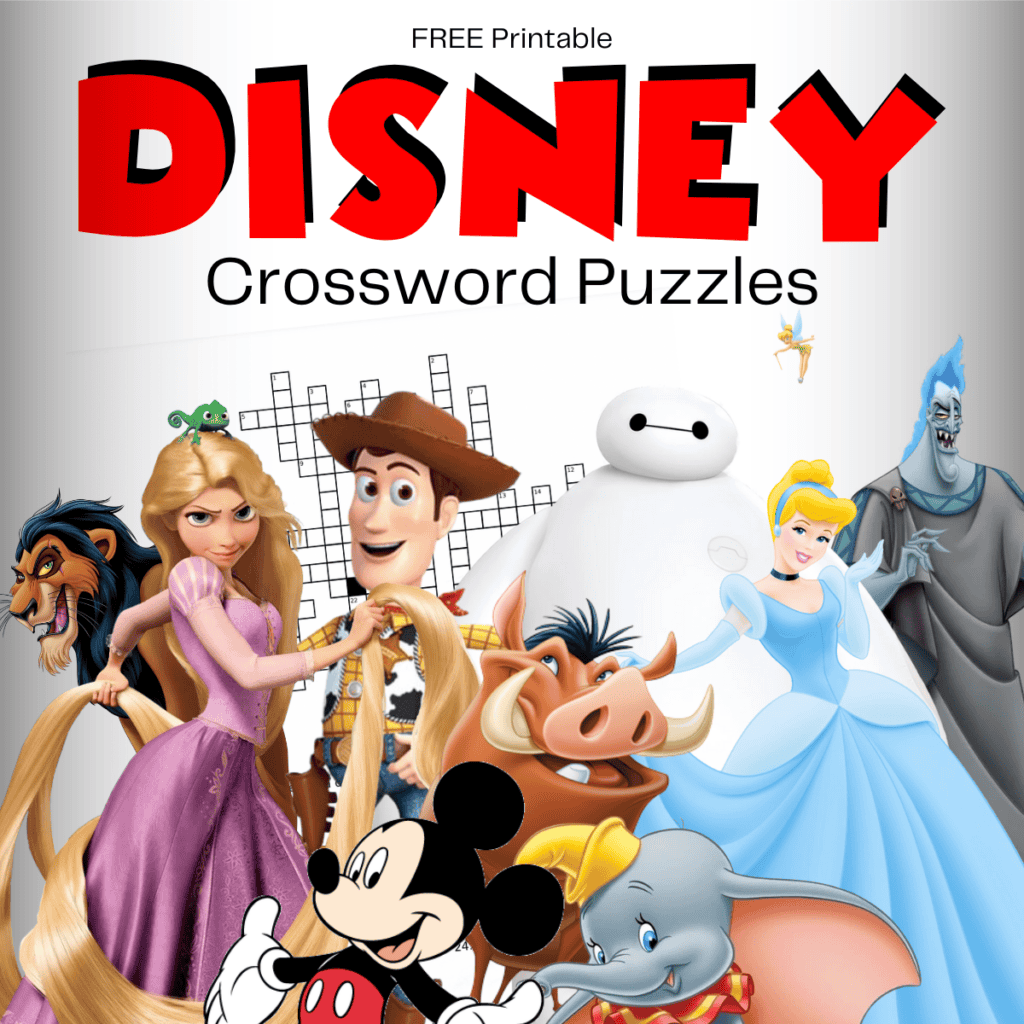 Disney Crossword Puzzles For Kids Villains And Heroes Party Ideas For Real People