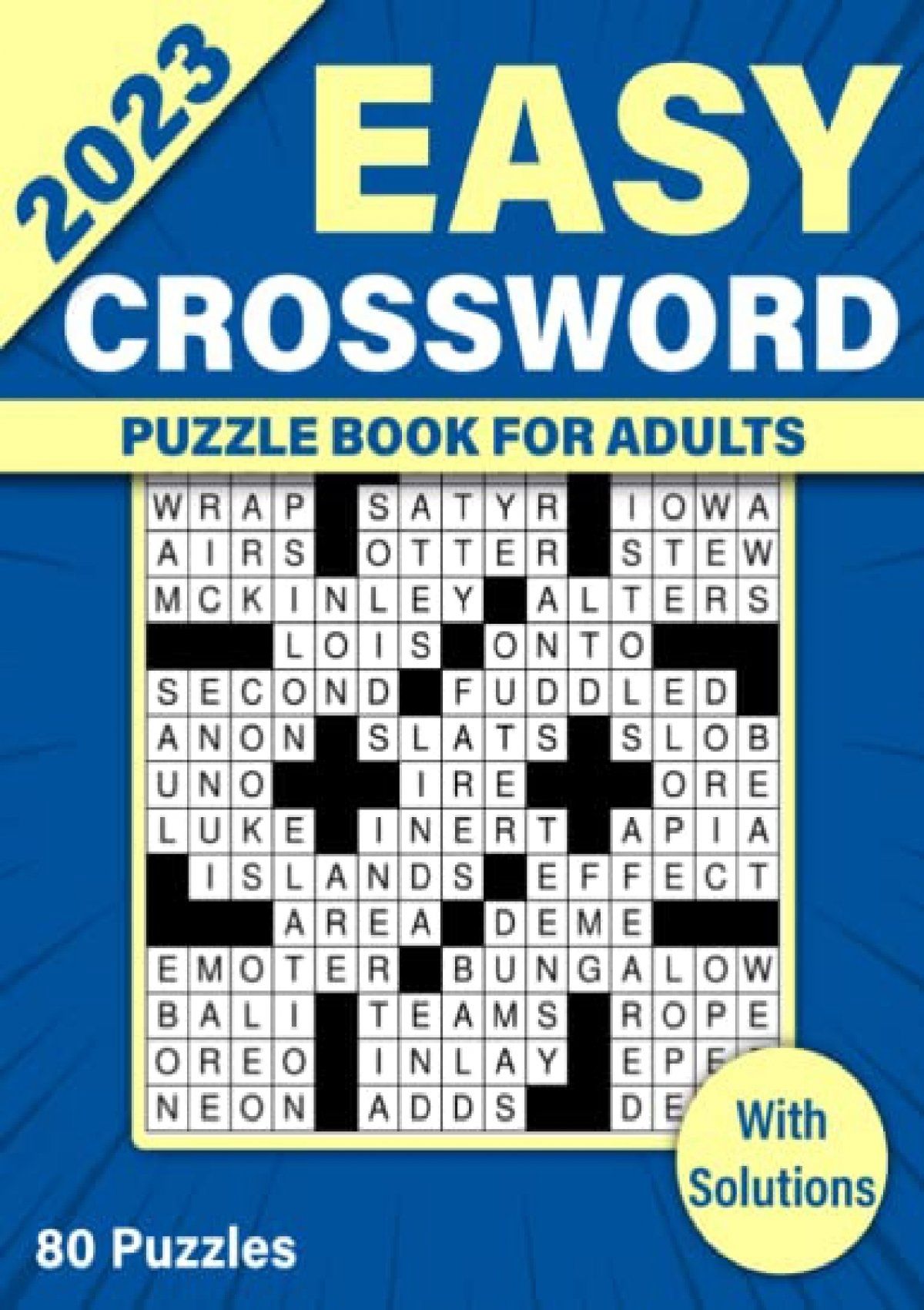  DOWNLOAD PDF 2023 Easy Crossword Puzzle Book For Adults 80 Large Print Crossword Puzzles