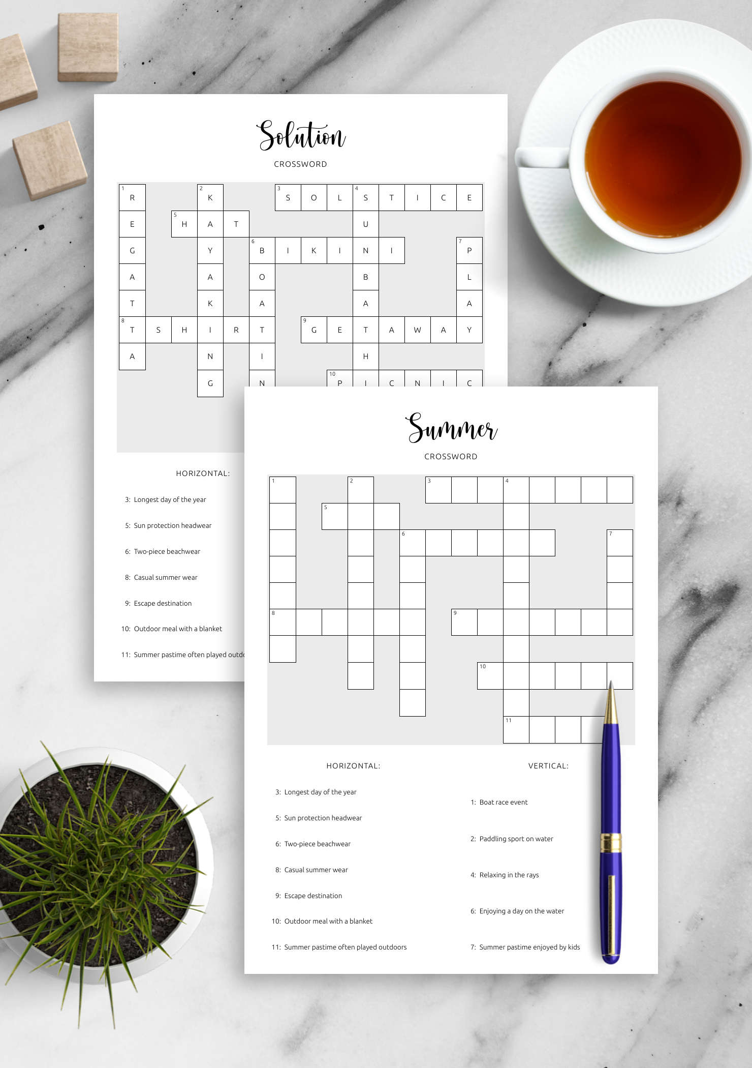 Download Printable Summer Crossword PDF Sizzle With Fun Challenges