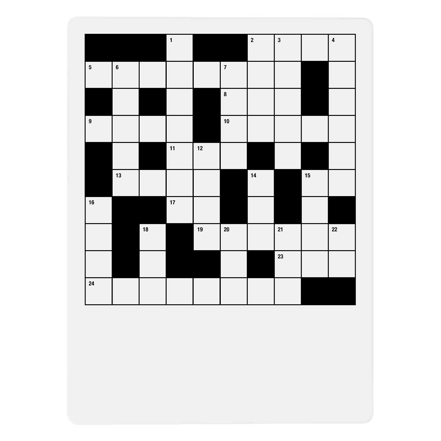 Dry Erase Board Blank Crossword Puzzle For Grade School Or Homeschool Students Or Seniors Buy Online At Best Price In KSA Souq Is Now Amazon sa Toys