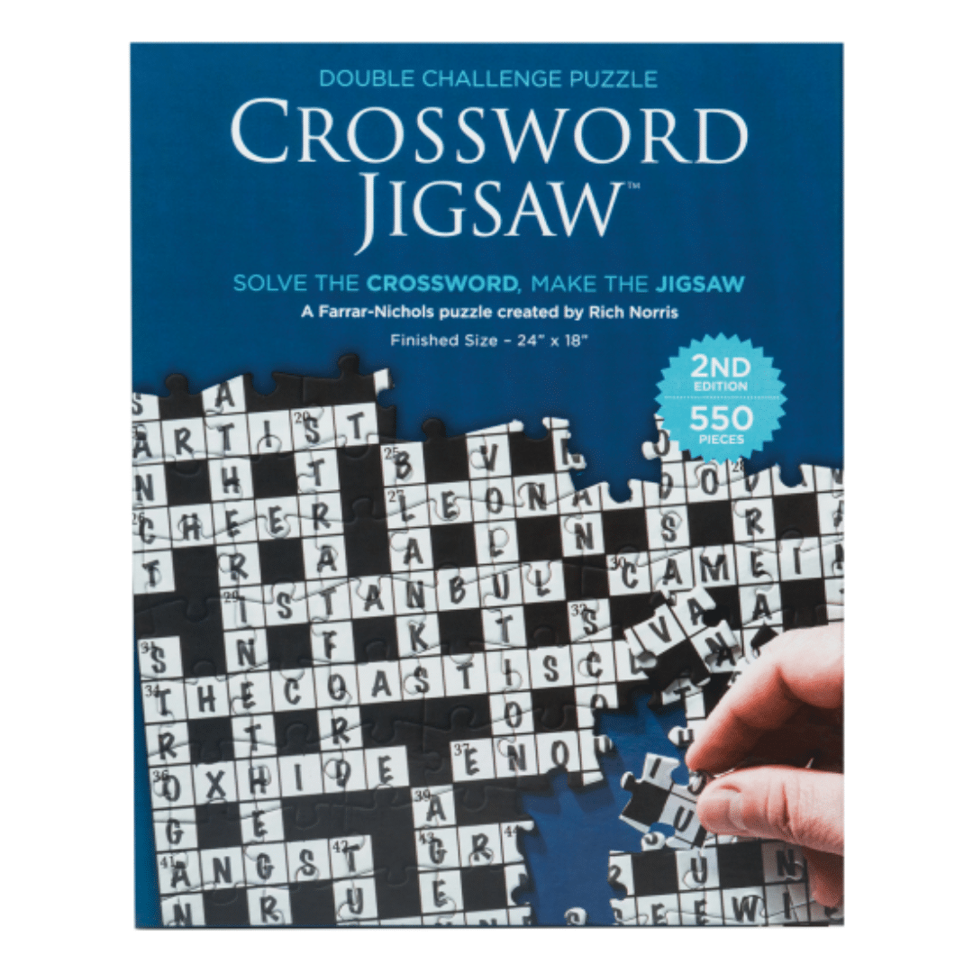 Dual Challenge Crossword Jigsaw Puzzle 2nd Edition 550 Pieces Tin Lizzies