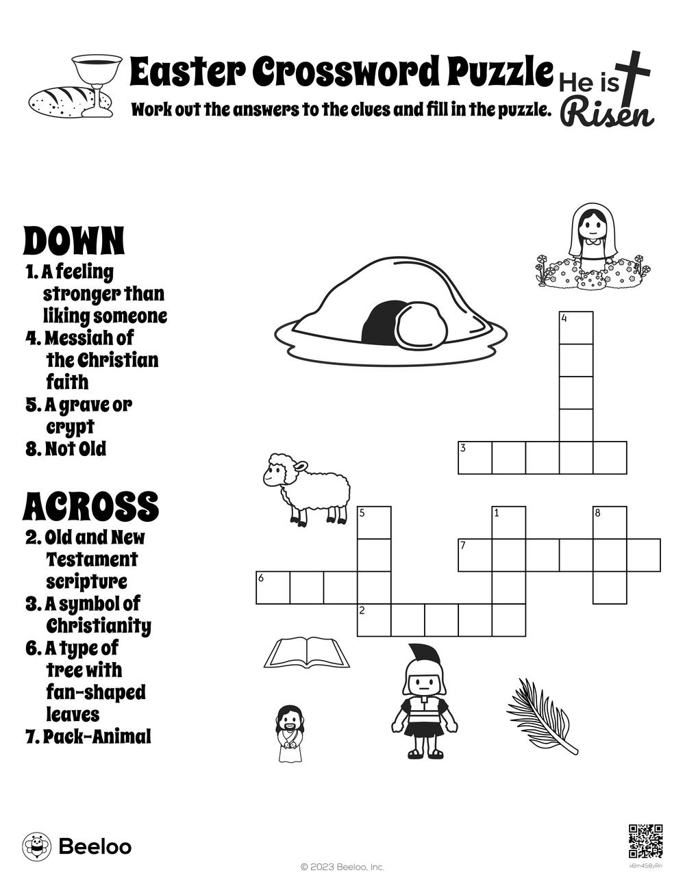 Christian Crossword Puzzles Printable Faith